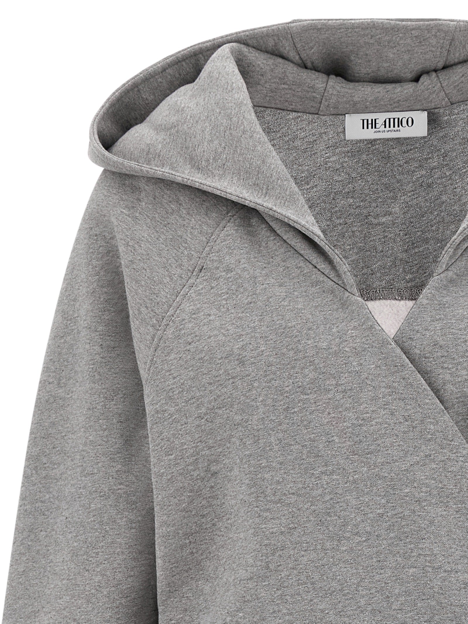 The Attico Gray Cotton Short Women's Dress
