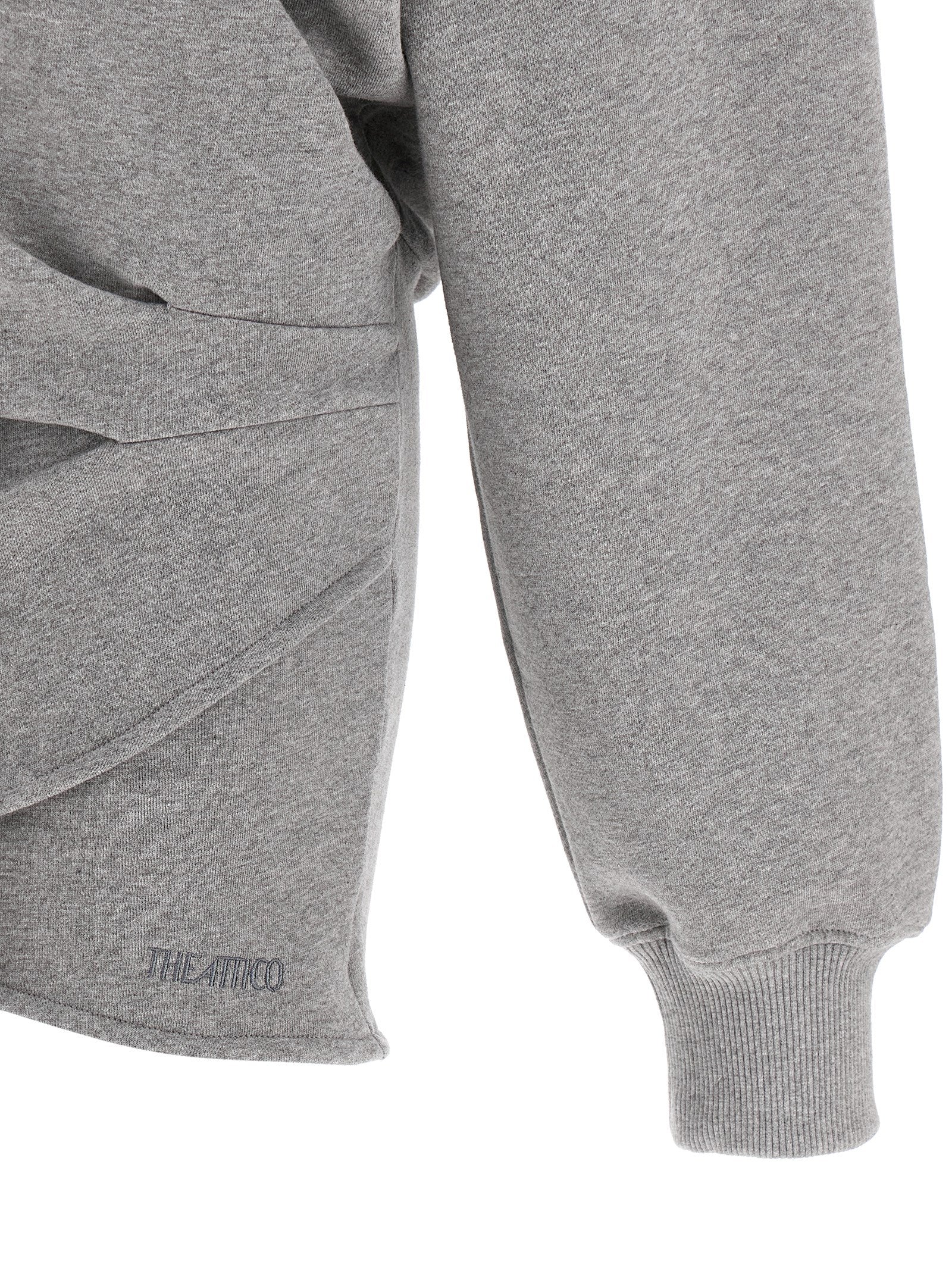 The Attico Gray Cotton Short Women's Dress