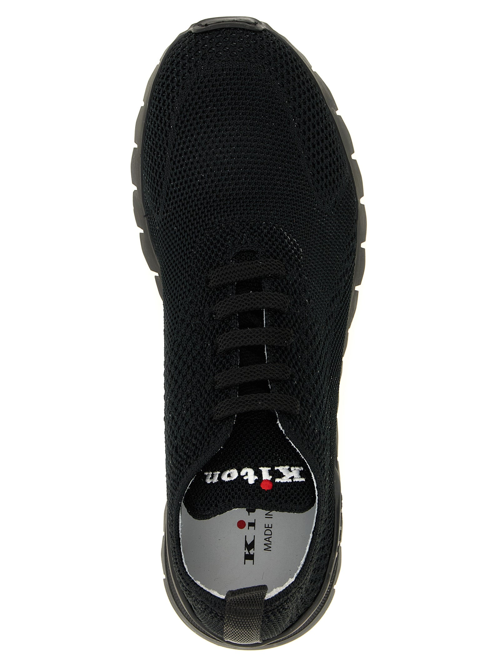 Kiton Black Cotton Athletic Men's Sneakers