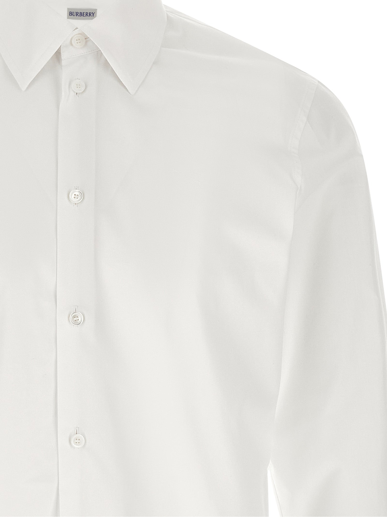 Burberry White Cotton Men's Blouse