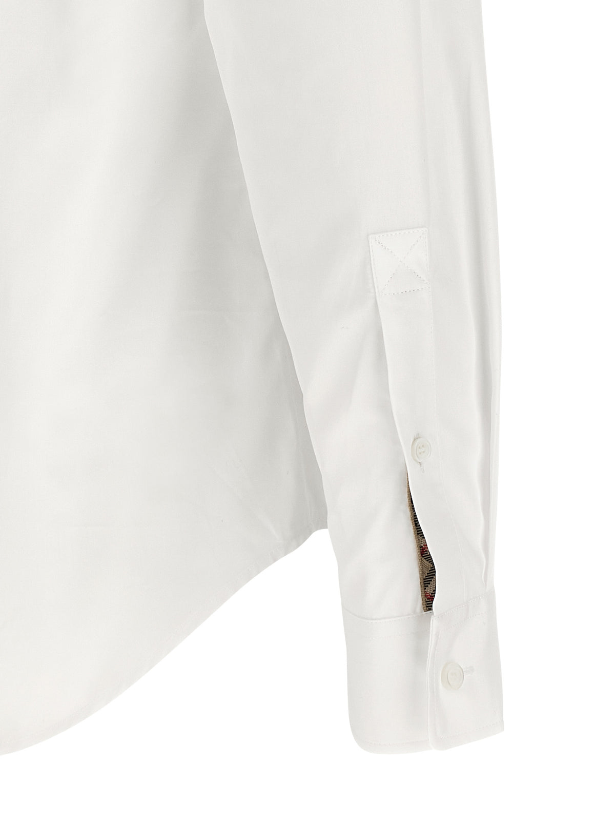 Burberry White Cotton Men's Blouse
