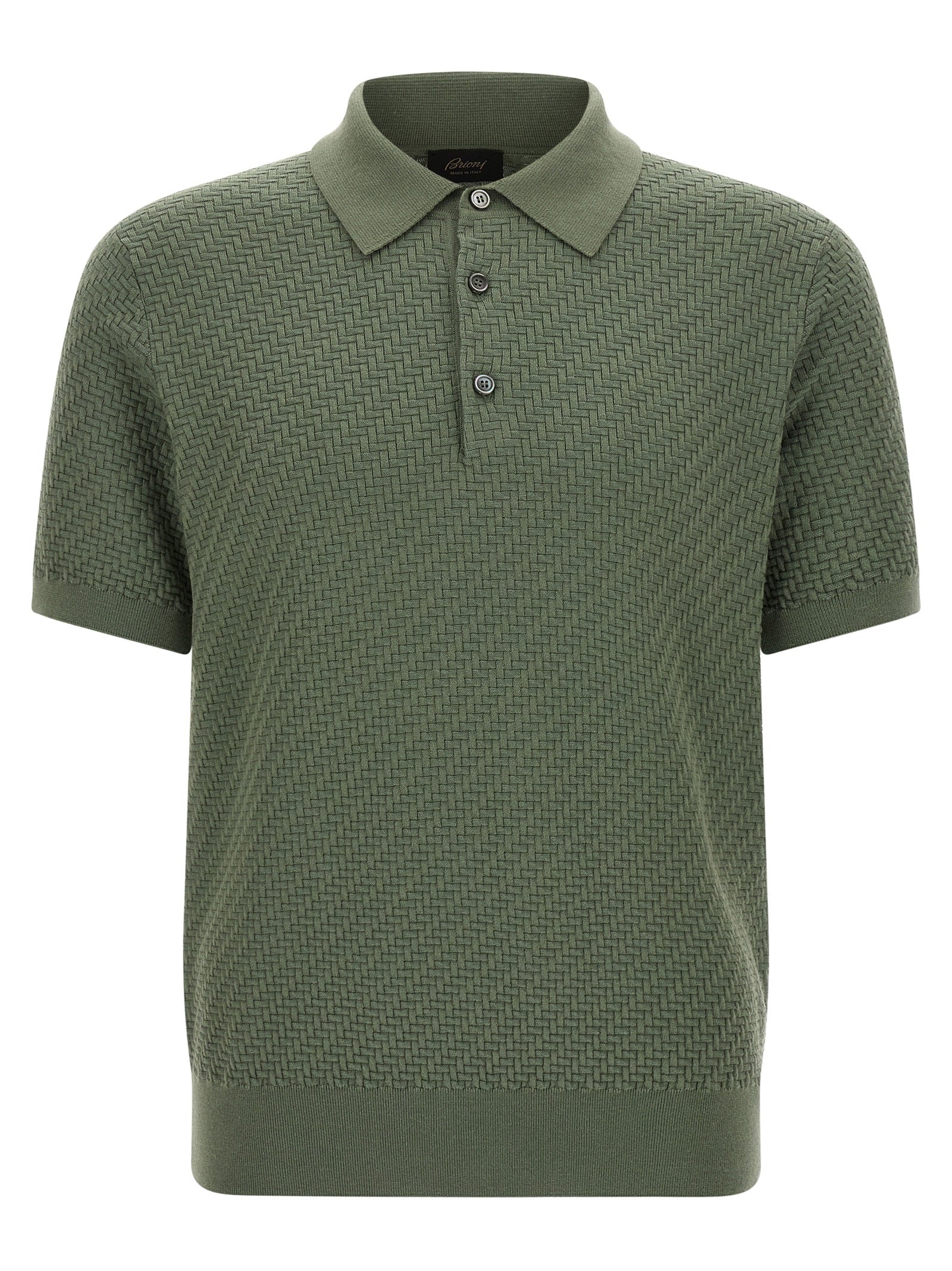 Brioni Bicolor Cotton Polo Men's Shirt