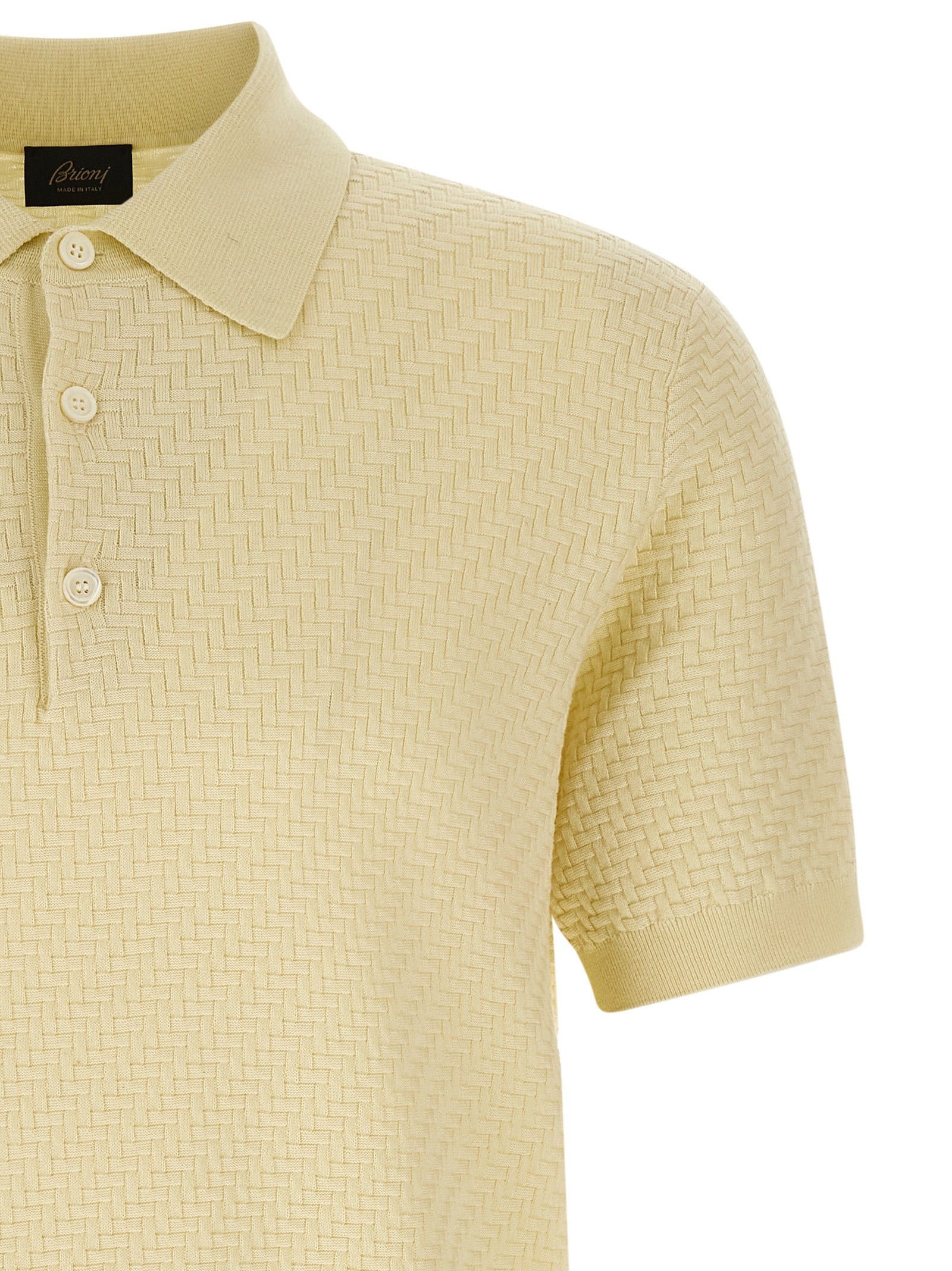 Brioni Bicolor Cotton Polo Men's Shirt