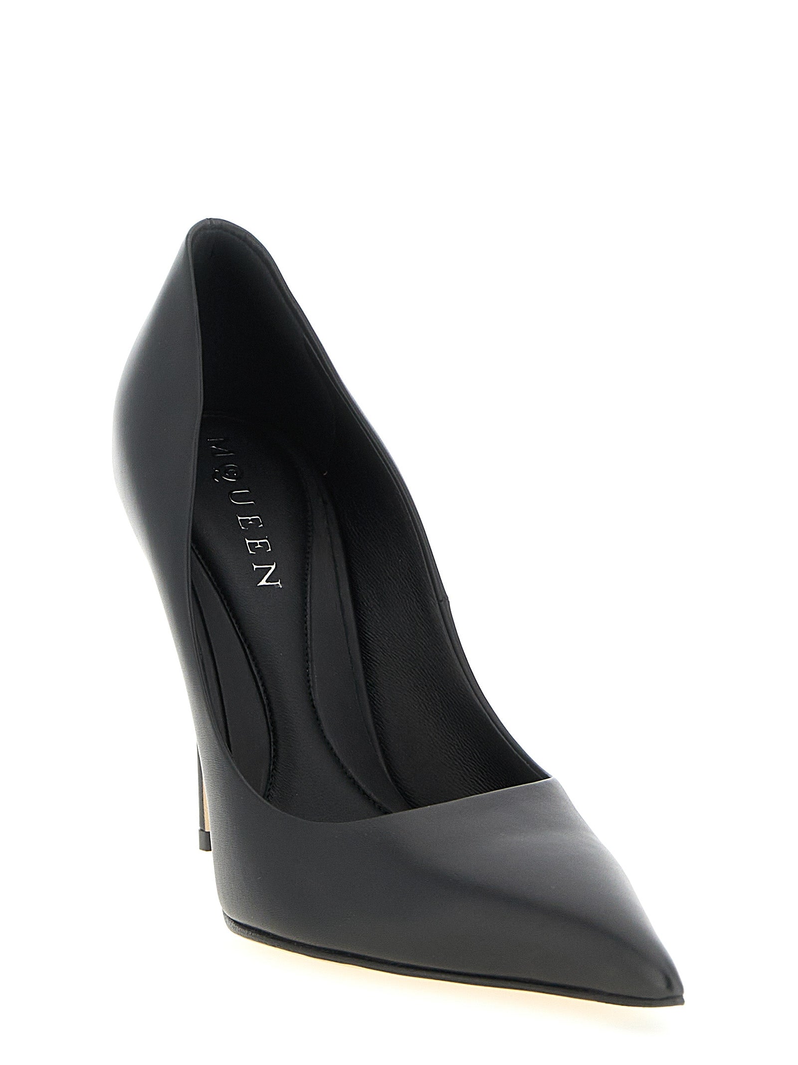 Alexander McQueen Black Calfskin High Heel Women's Pumps