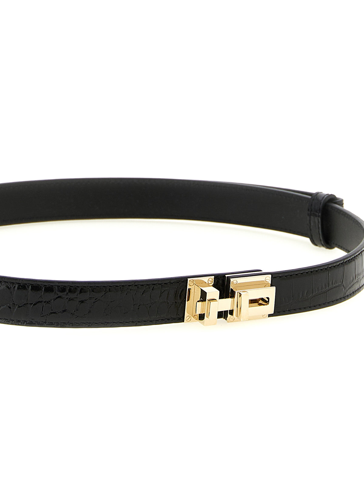 Tom Ford Black Calfskin Regular Women's Belt