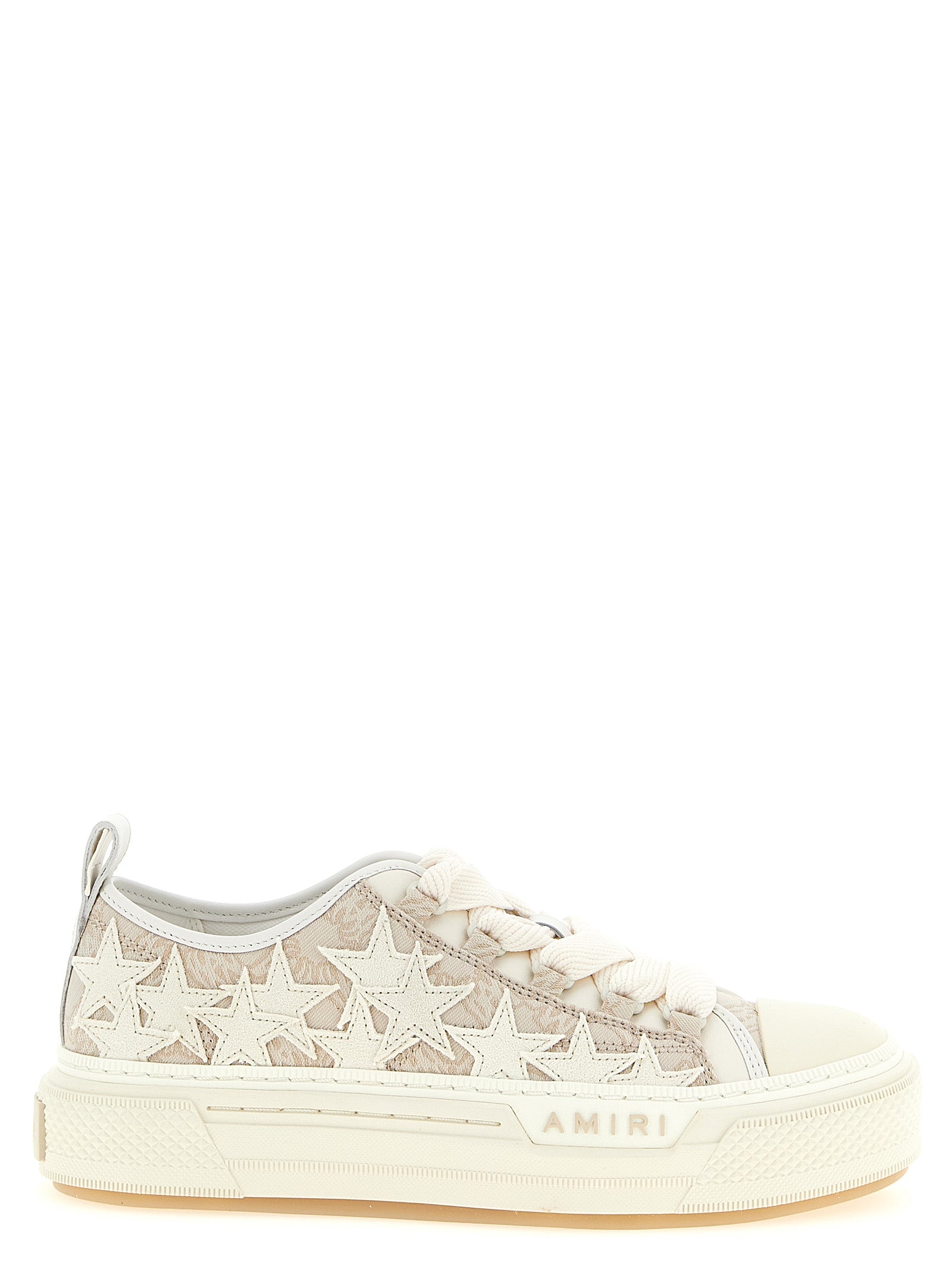 Amiri Beige Polyester Low Top Women's Sneakers