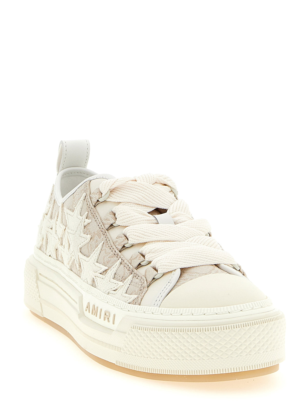 Amiri Beige Polyester Low Top Women's Sneakers