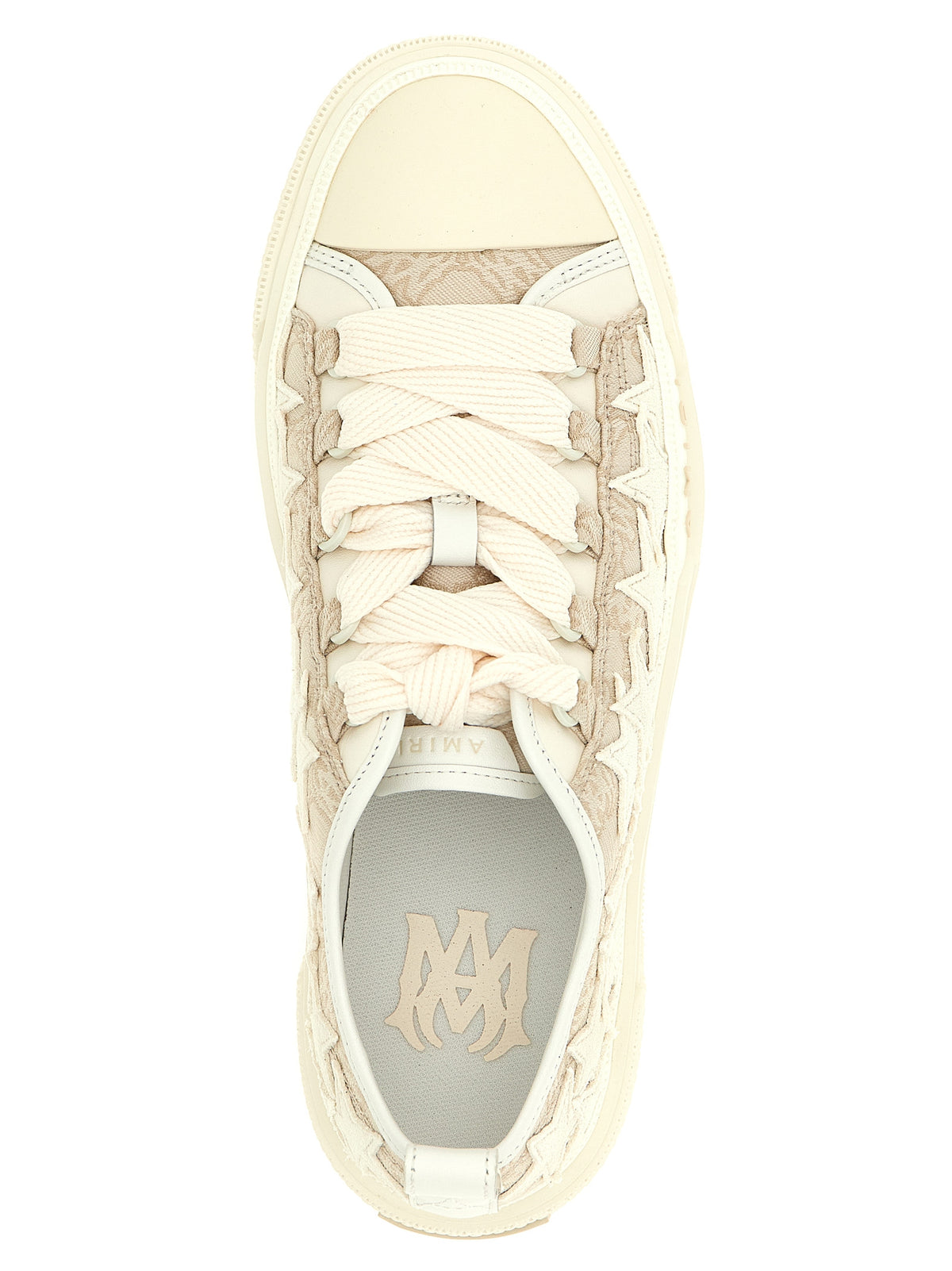 Amiri Beige Polyester Low Top Women's Sneakers