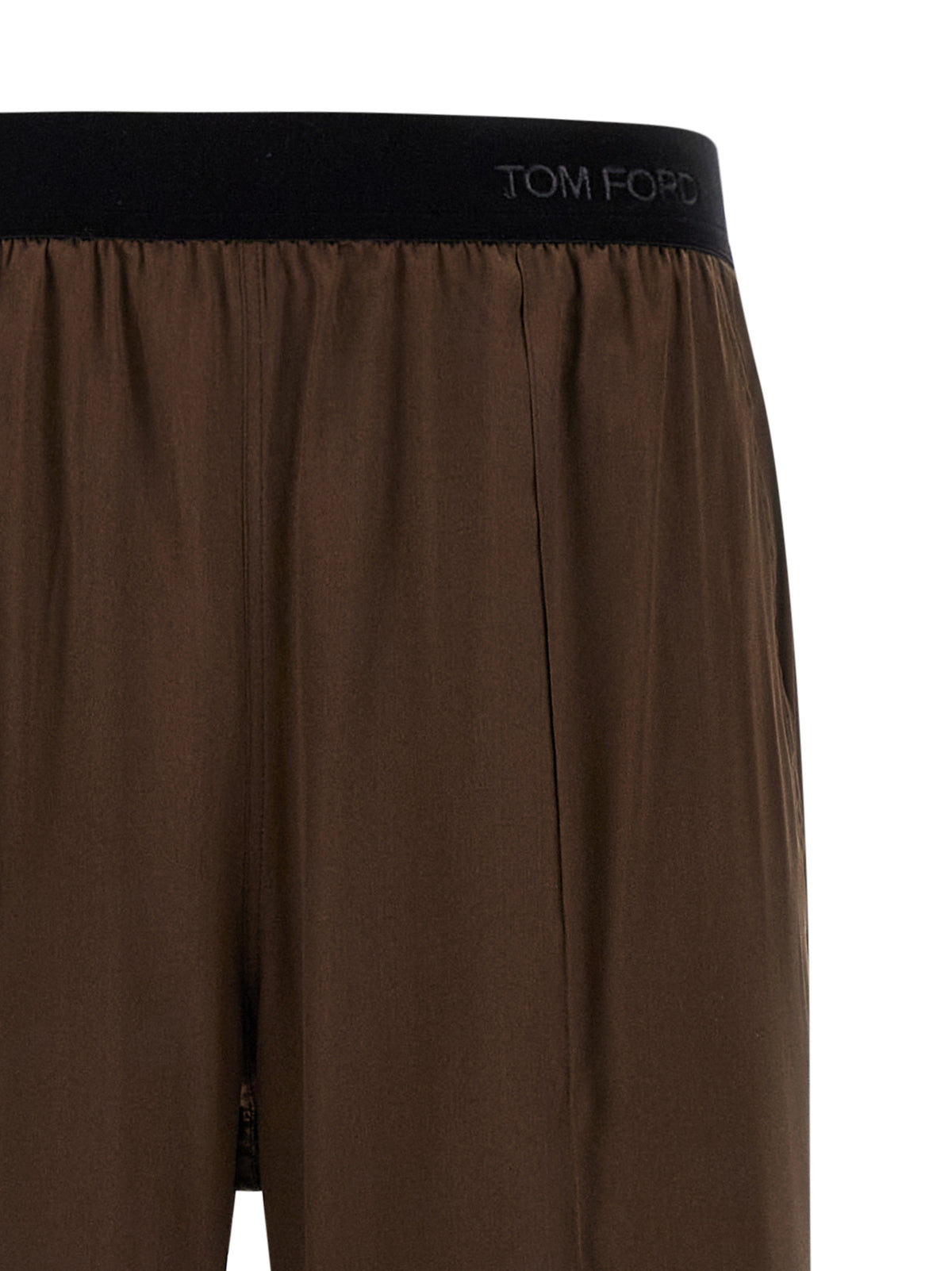 Tom Ford Brown Silk Casual Women's Pants