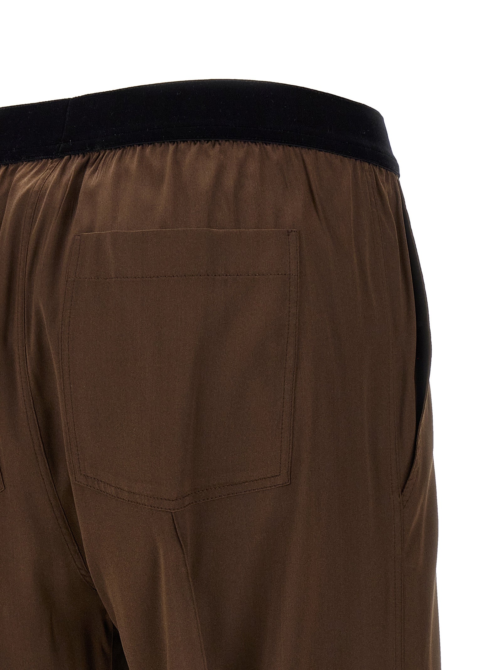 Tom Ford Brown Silk Casual Women's Pants