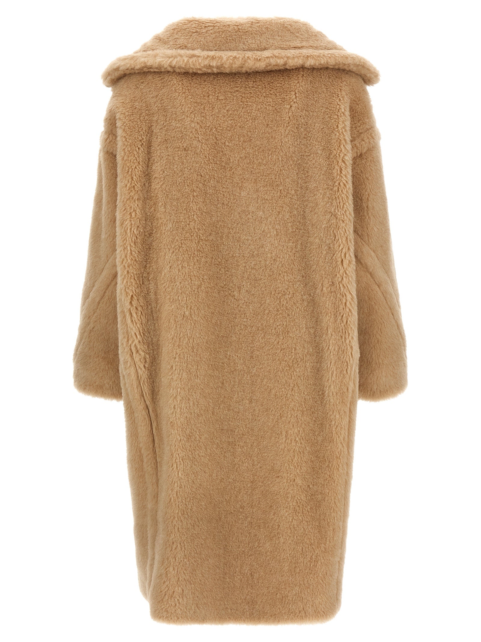 Max Mara Beige Alpaca Leather Women's Coat