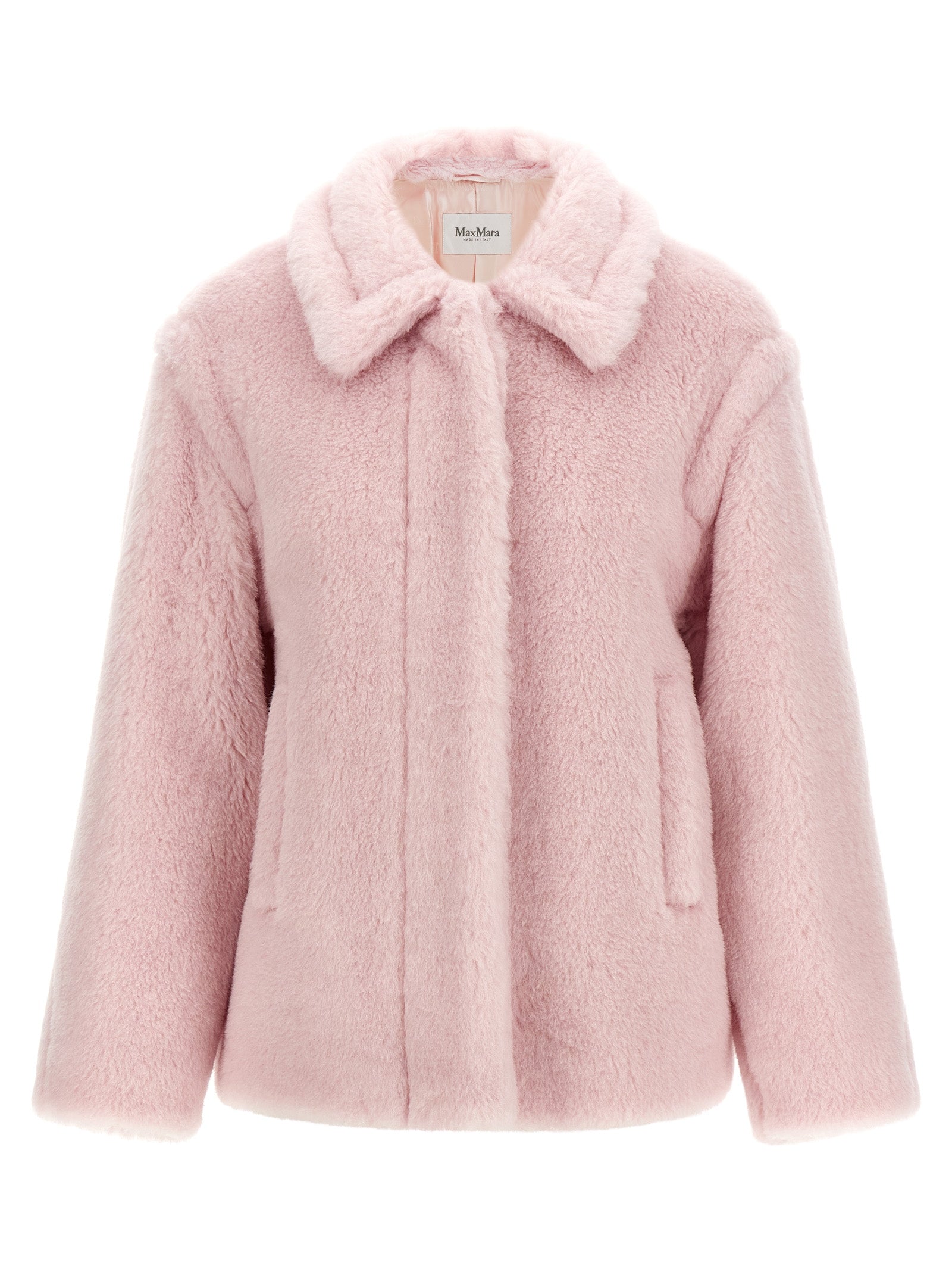 Max Mara Multicolor Alpaca Leather Women's Coat
