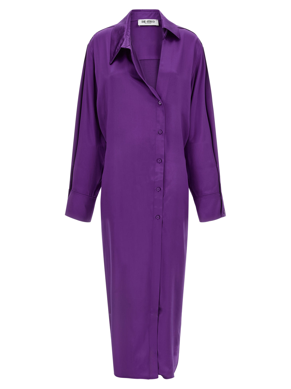 The Attico Purple Rayon Midi Women's Dress