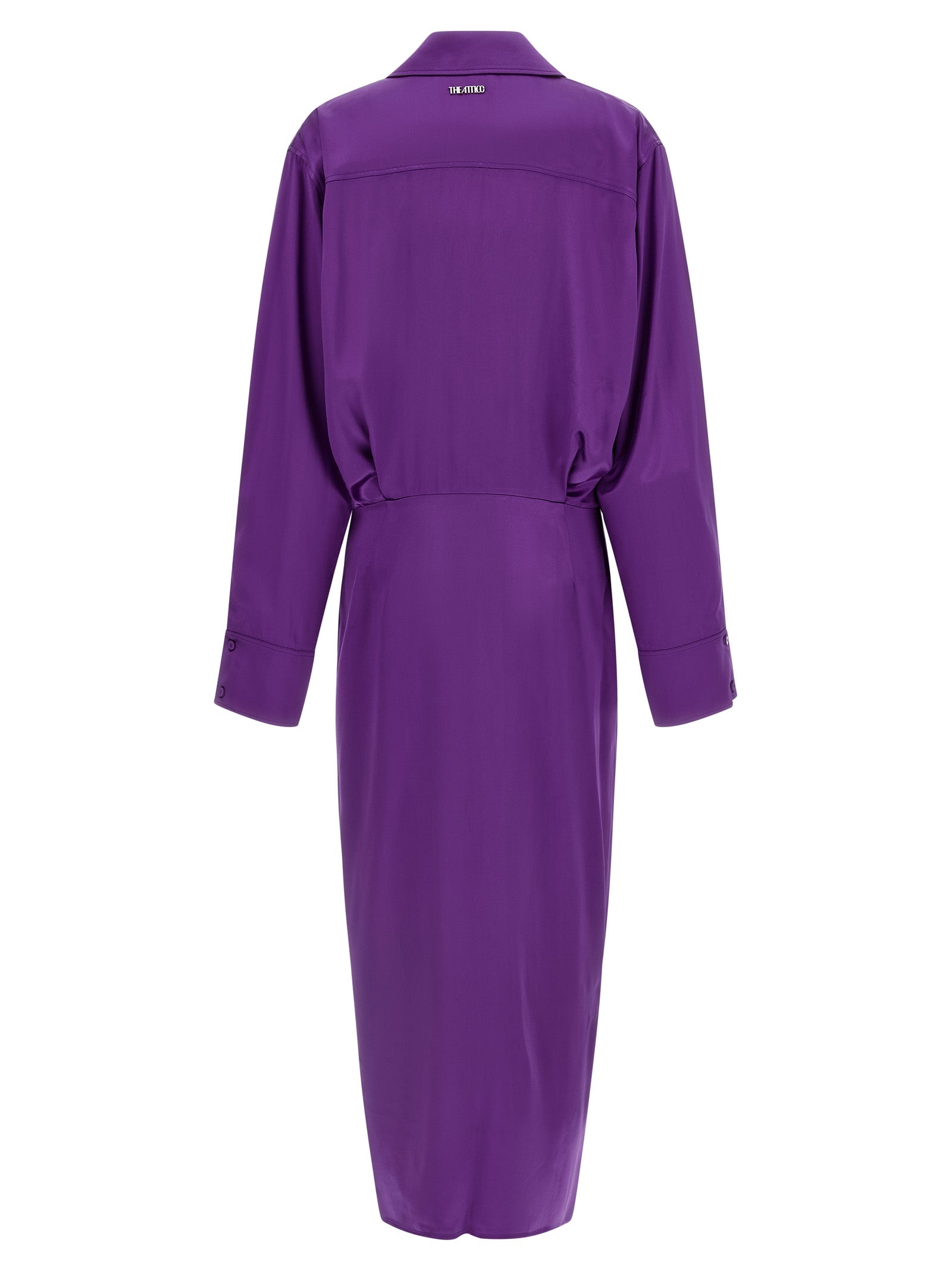 The Attico Purple Rayon Midi Women's Dress