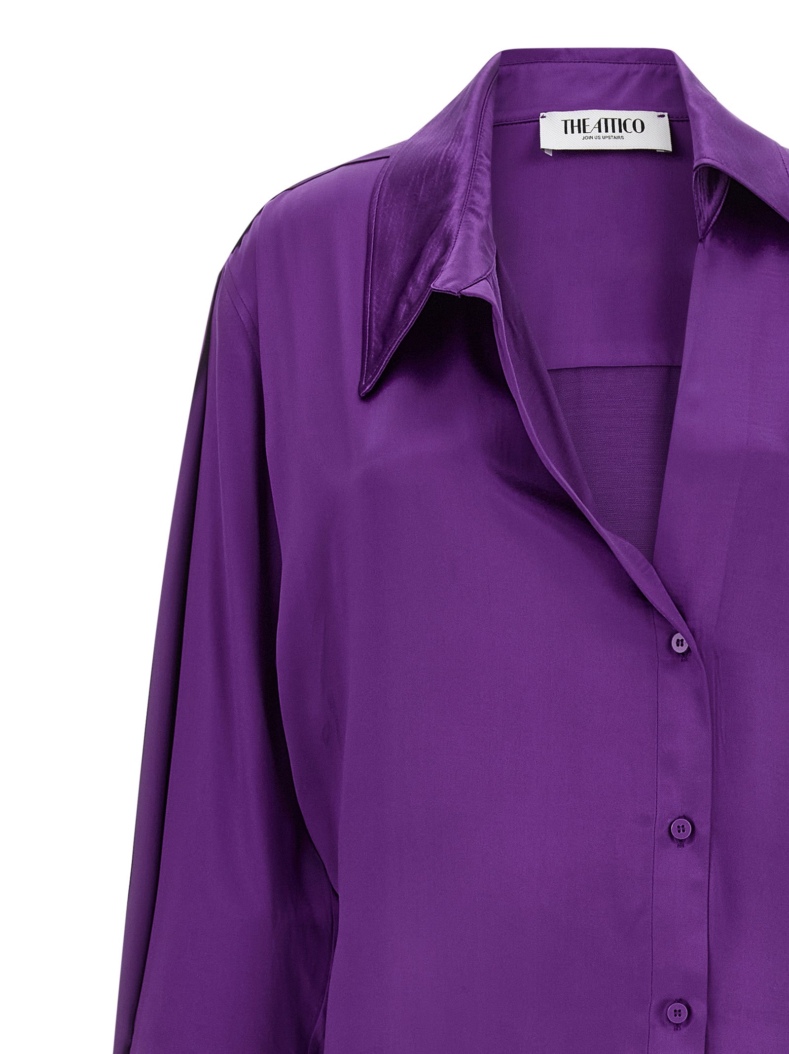 The Attico Purple Rayon Midi Women's Dress