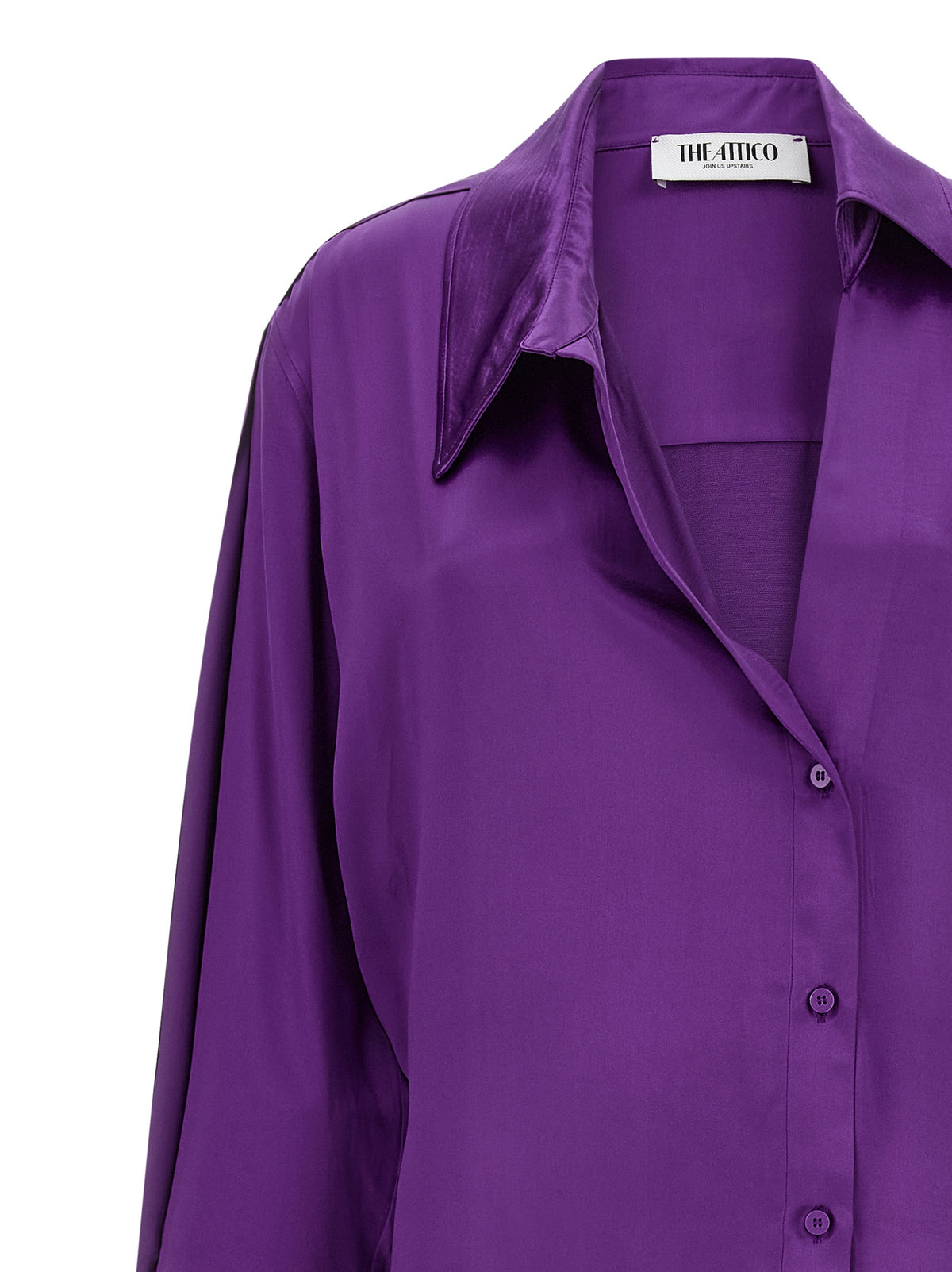 The Attico Purple Rayon Midi Women's Dress