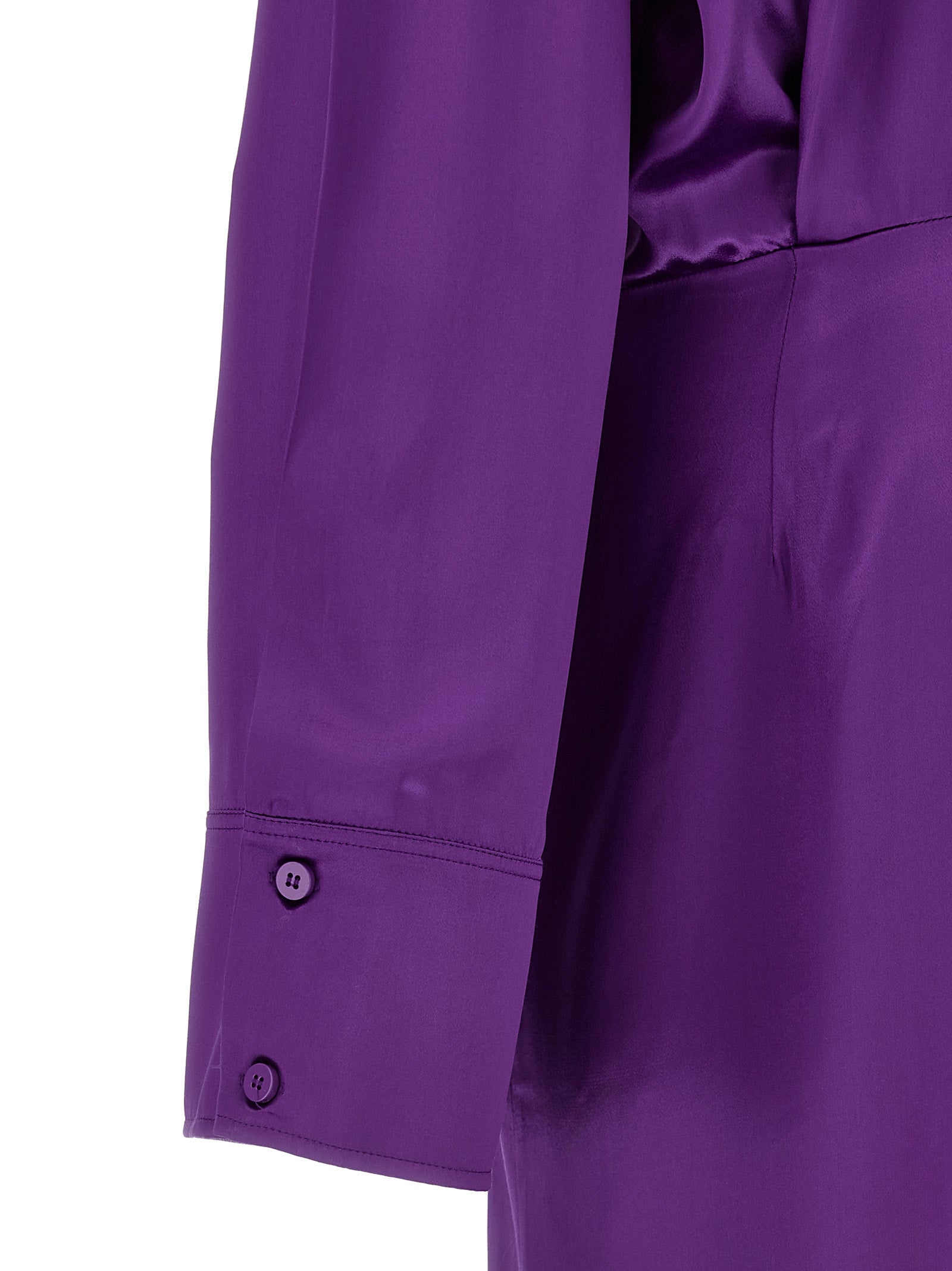 The Attico Purple Rayon Midi Women's Dress
