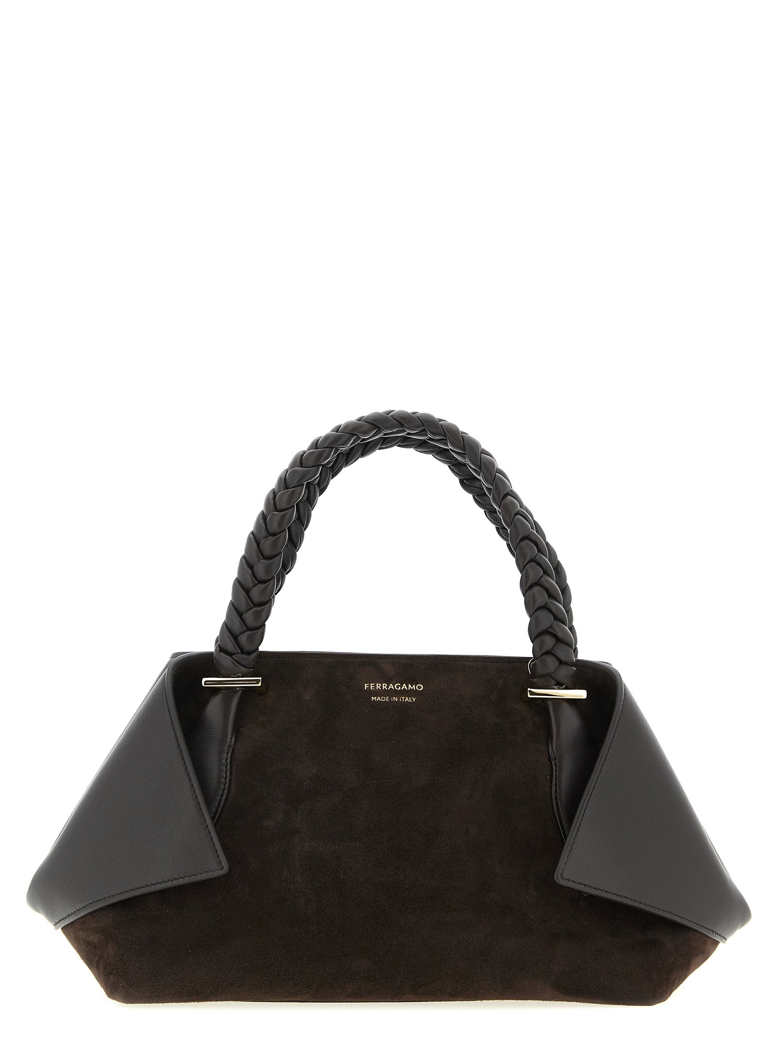 Ferragamo Brown Goatskin Women's Handbag