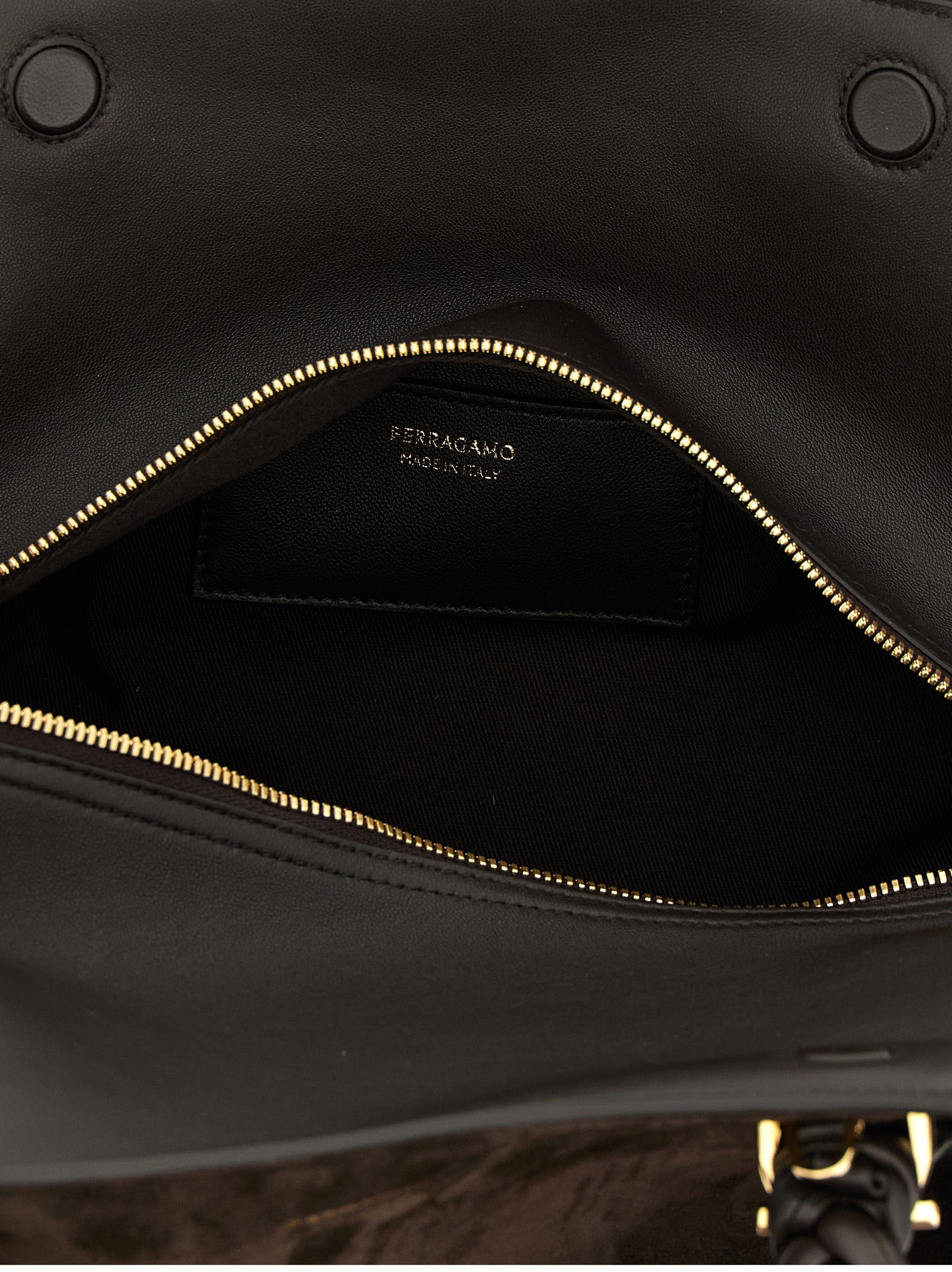 Ferragamo Brown Goatskin Women's Handbag