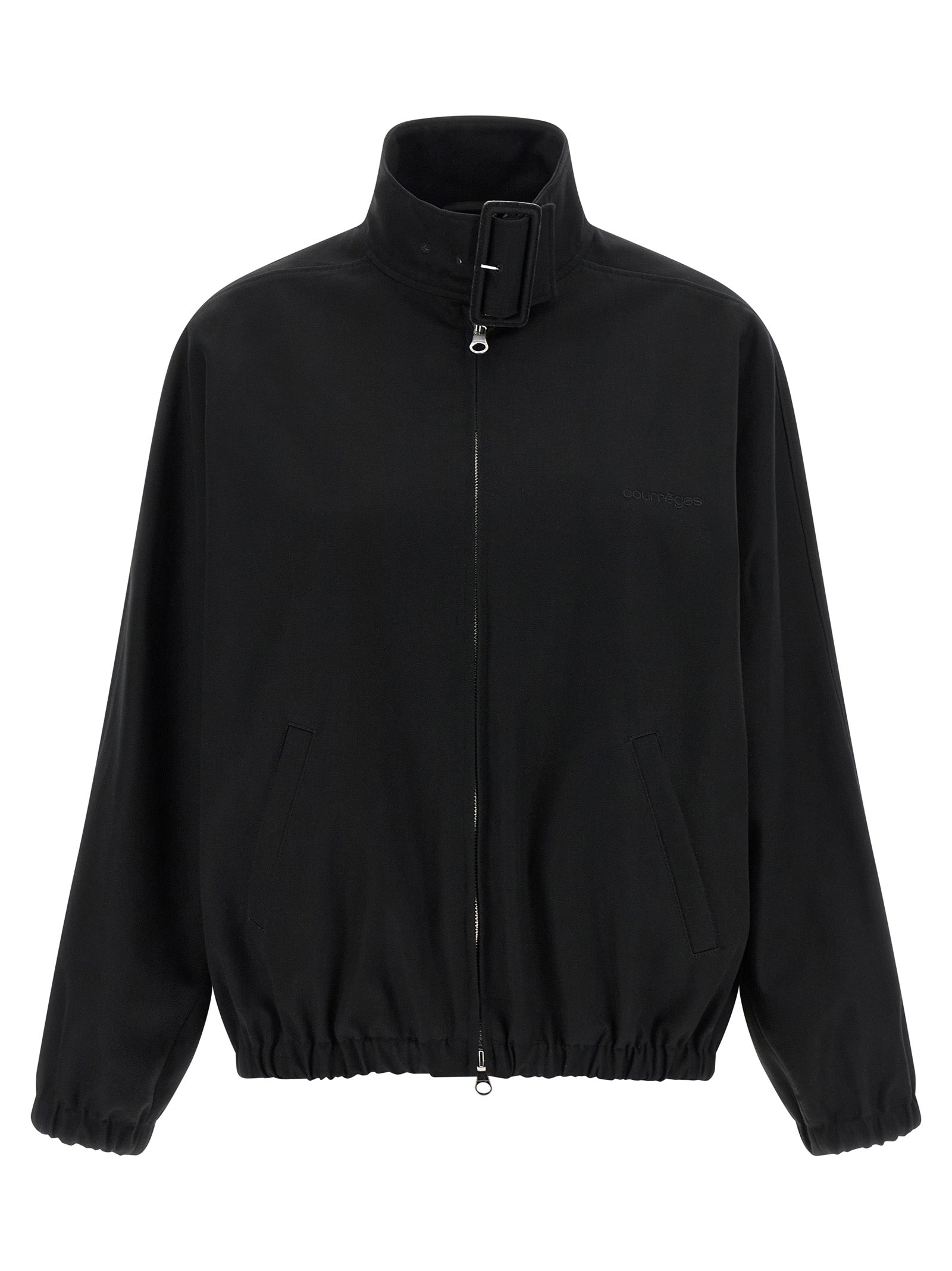Courrèges Black Cotton Women's Bomber