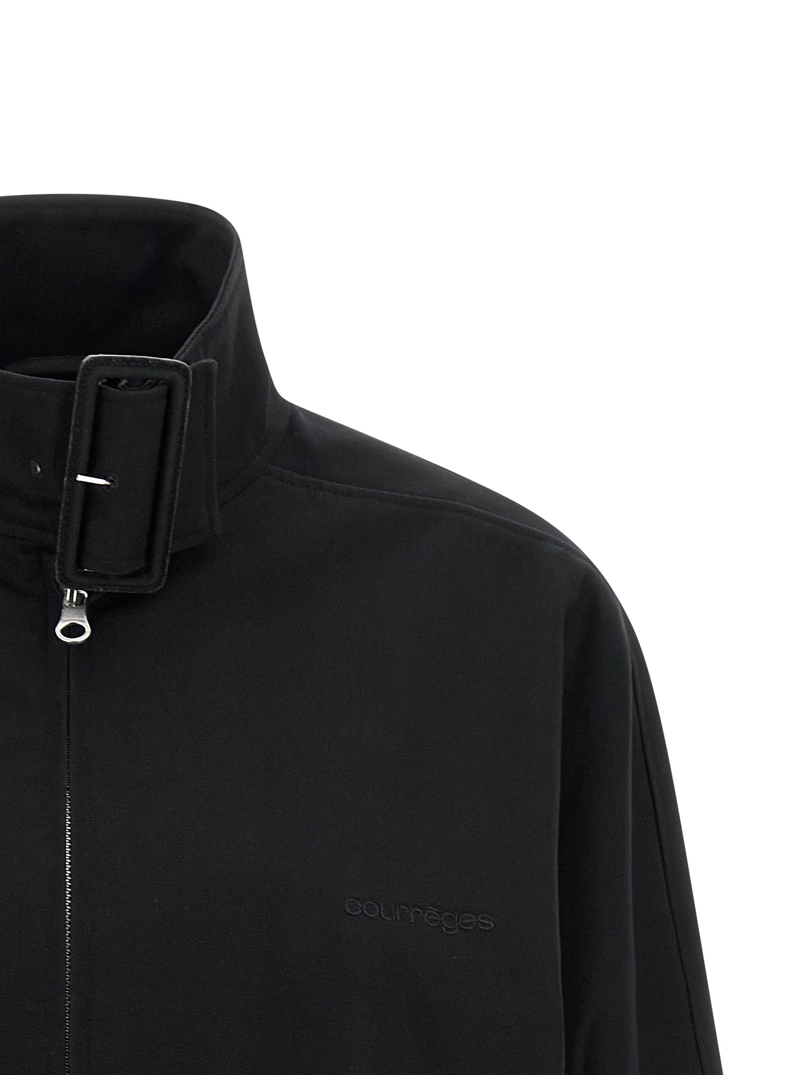 Courrèges Black Cotton Women's Bomber