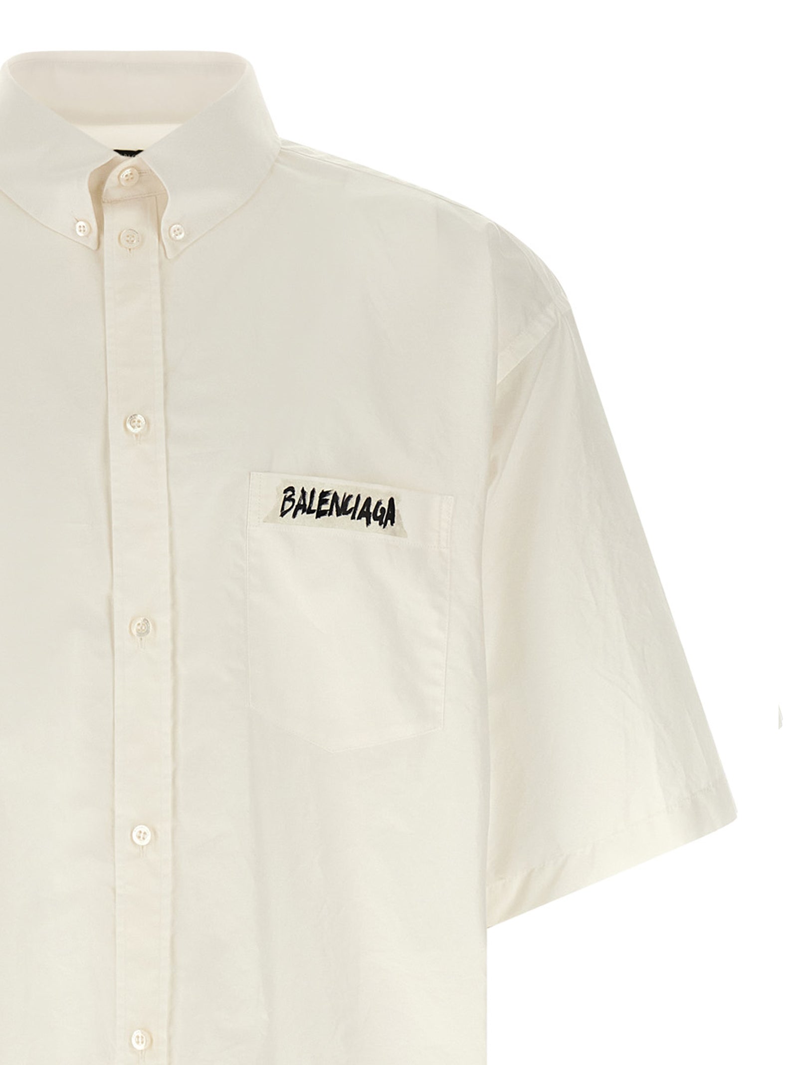 Balenciaga White Cotton Men's Blouse
