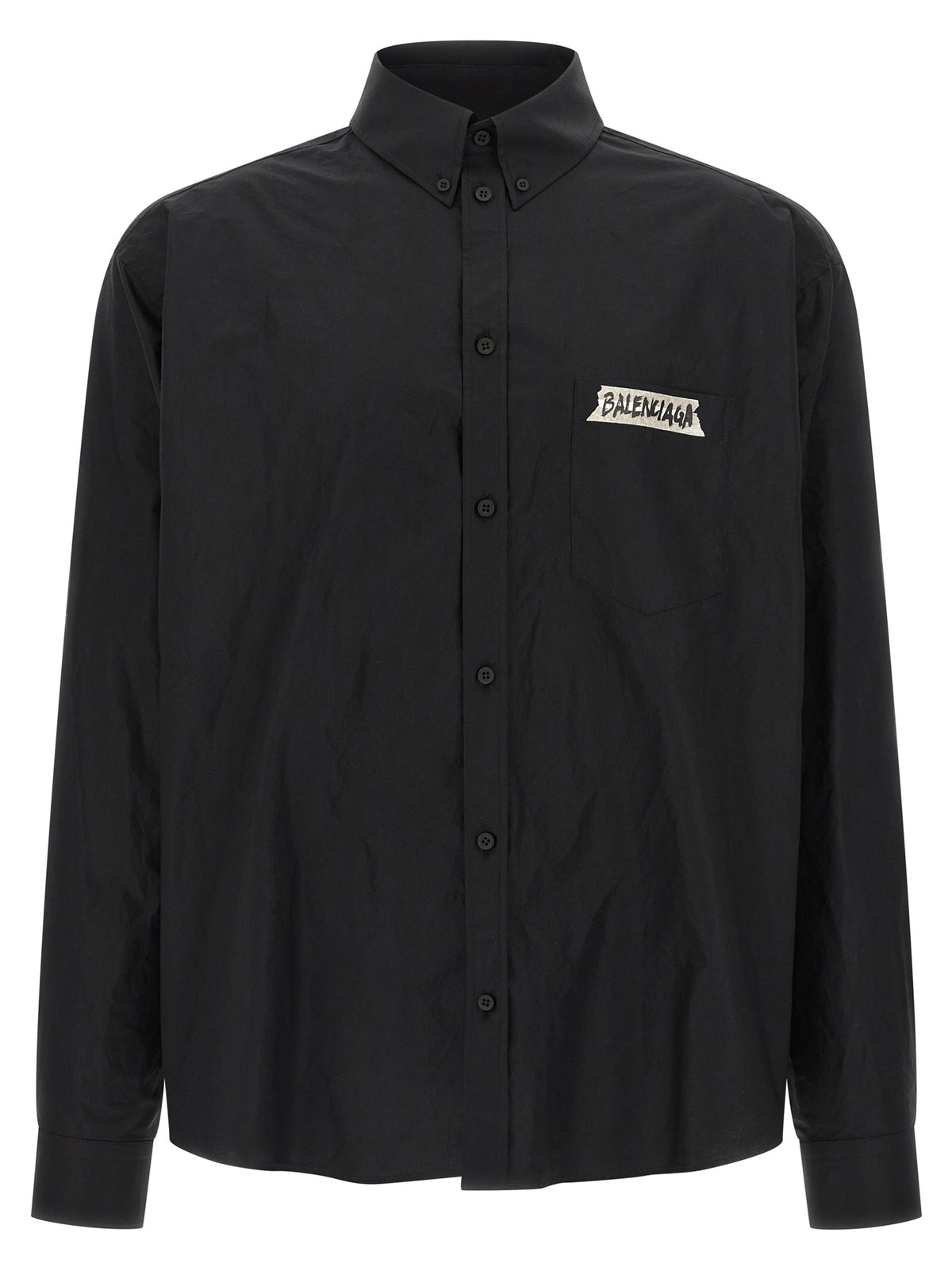 Balenciaga Black Cotton Men's Blouse