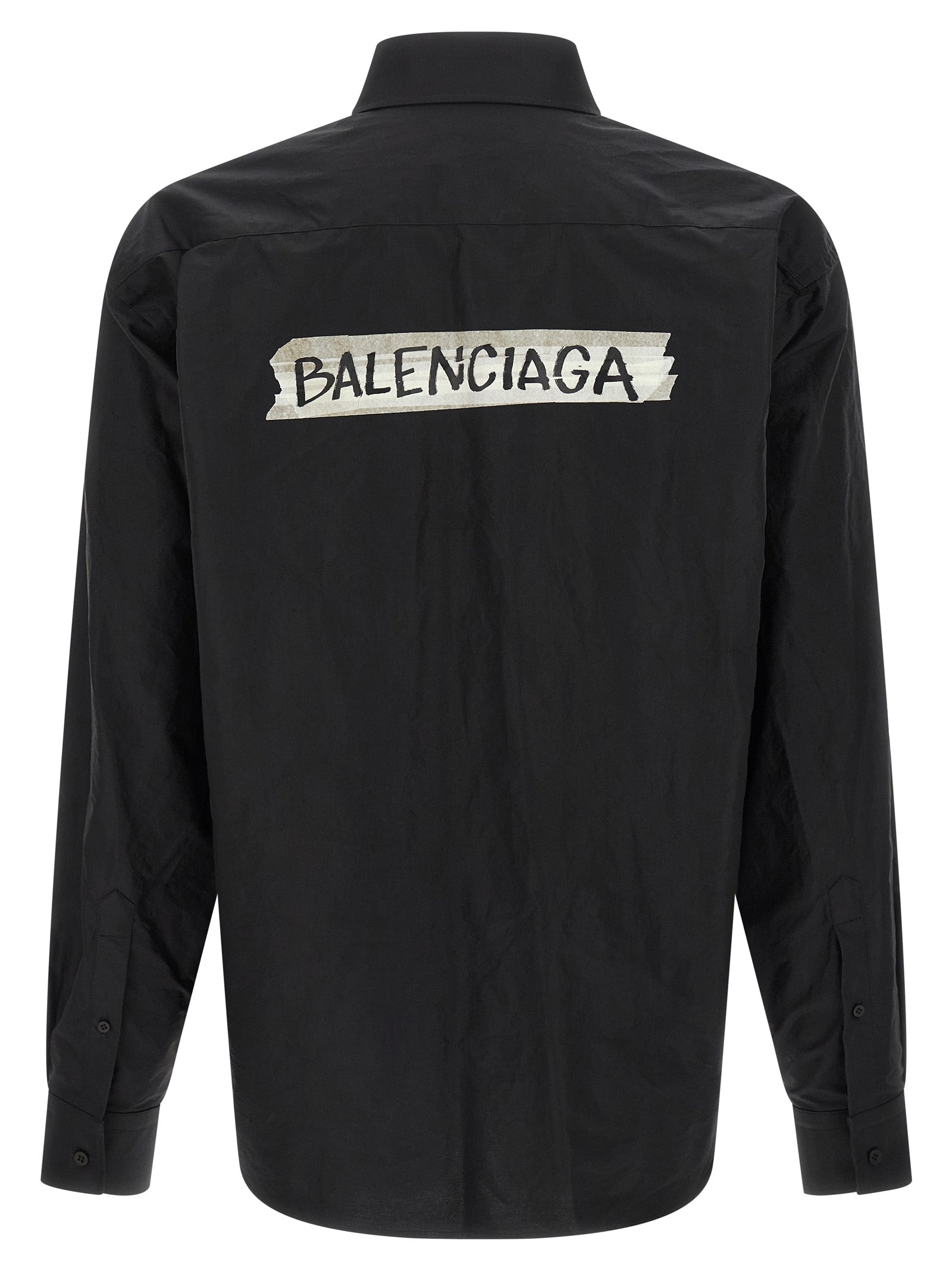 Balenciaga Black Cotton Men's Blouse