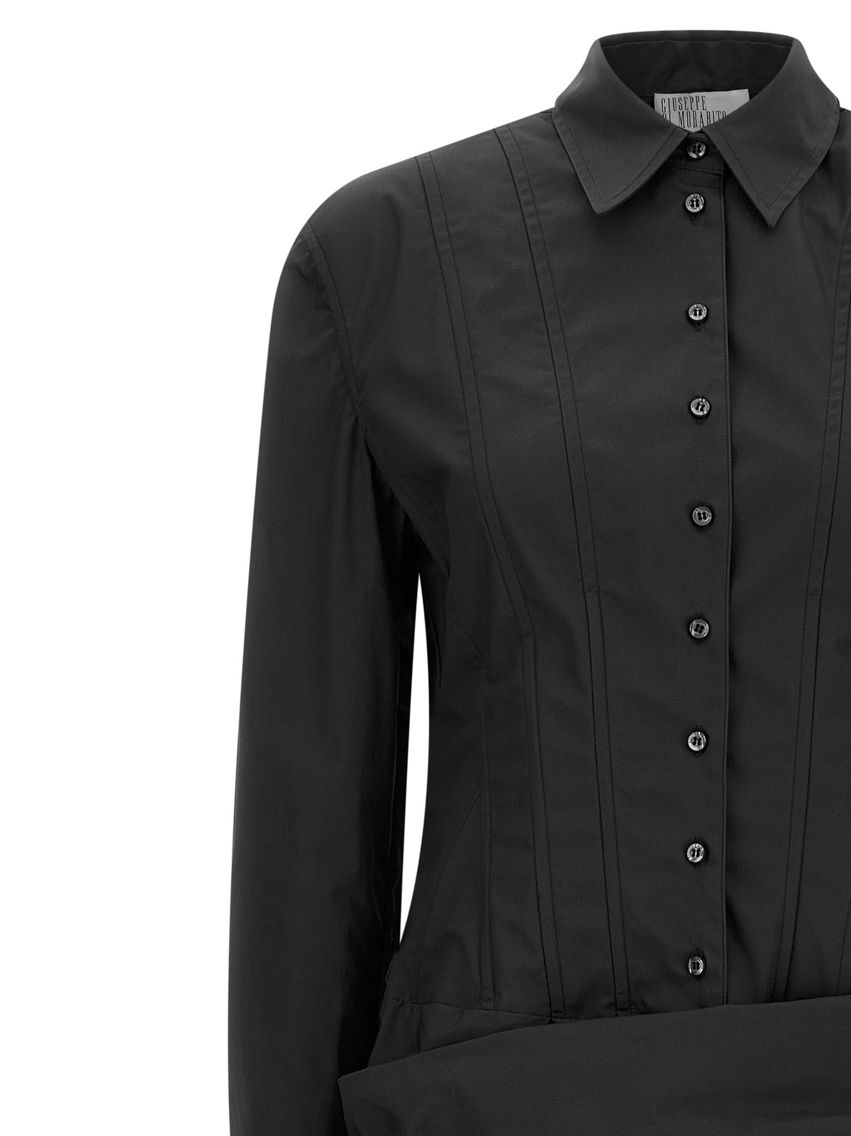 Giuseppe Di Morabito Black Cotton Short Women's Dress