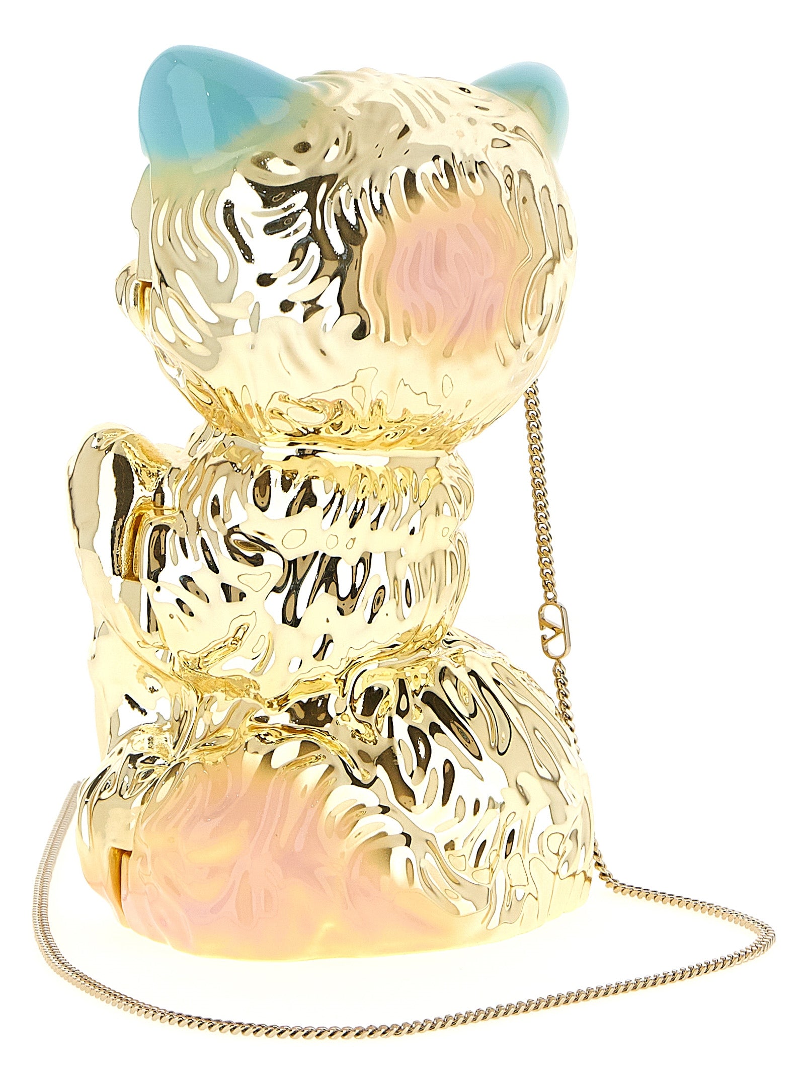 Valentino Garavani Gold Acetate Clutch Women's Bag