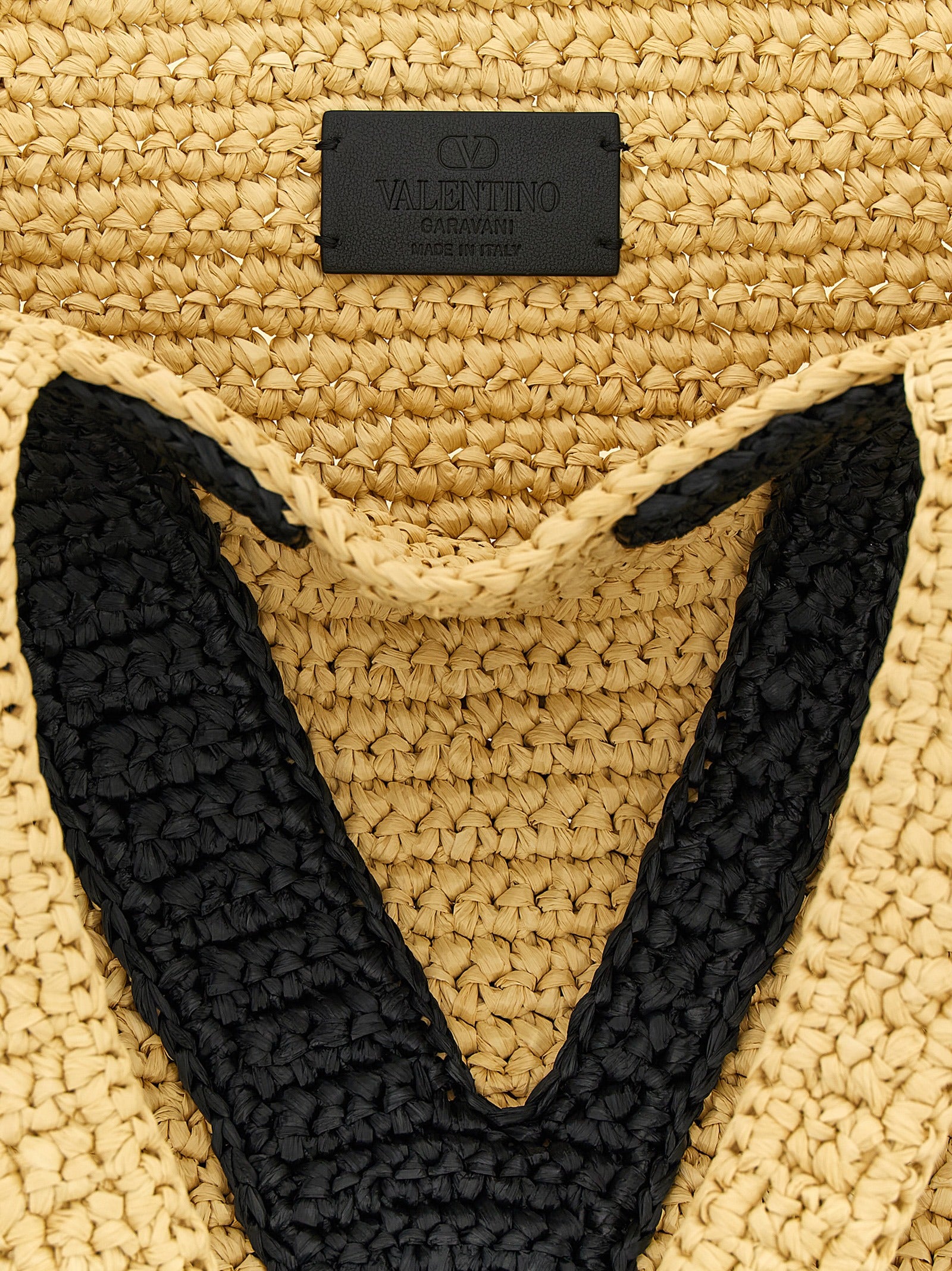 Valentino Garavani Black Viscose Tote Women's Bag