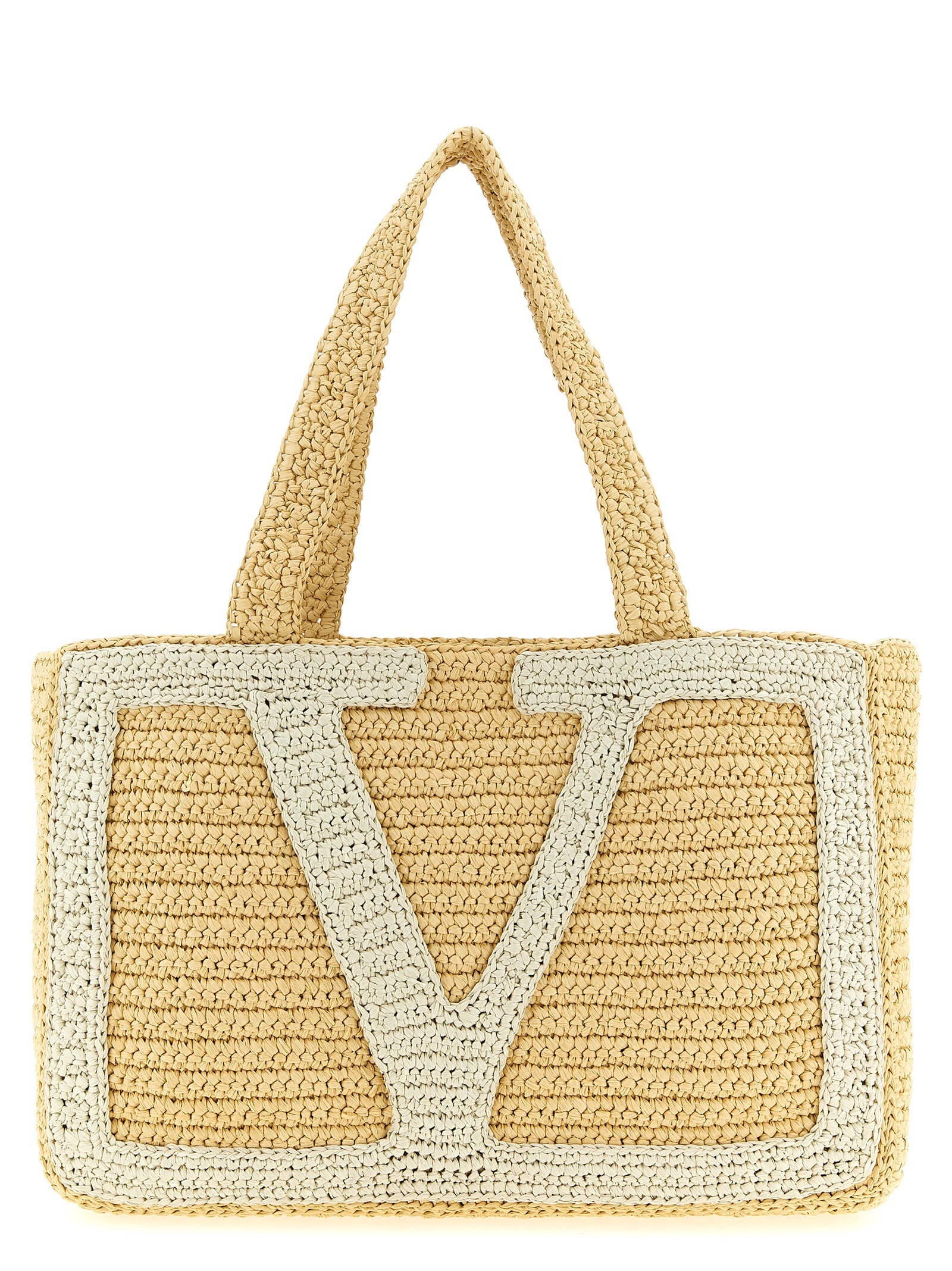 Valentino Garavani White Viscose Tote Women's Bag