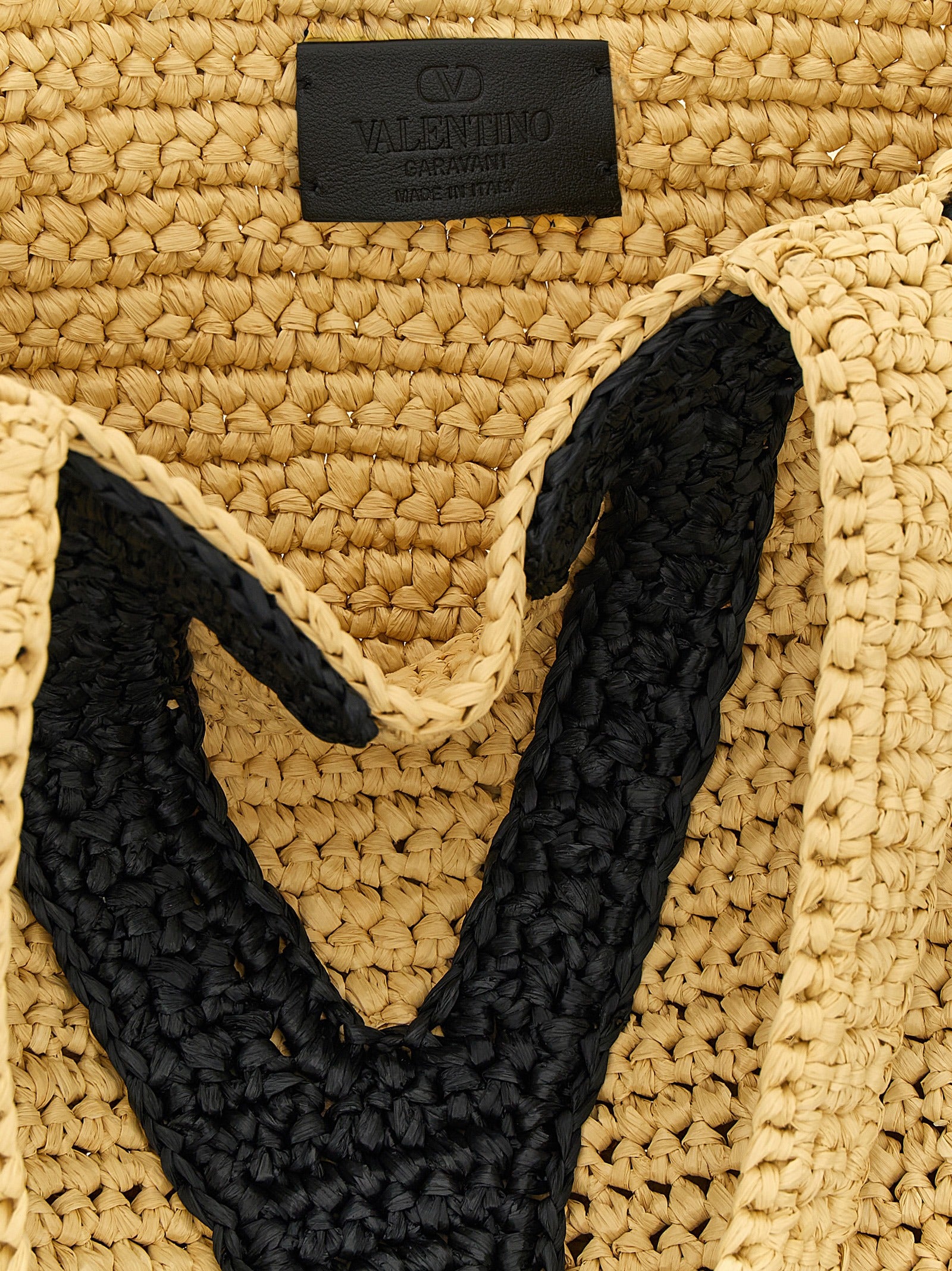 Valentino Garavani Beige Viscose Tote Women's Bag