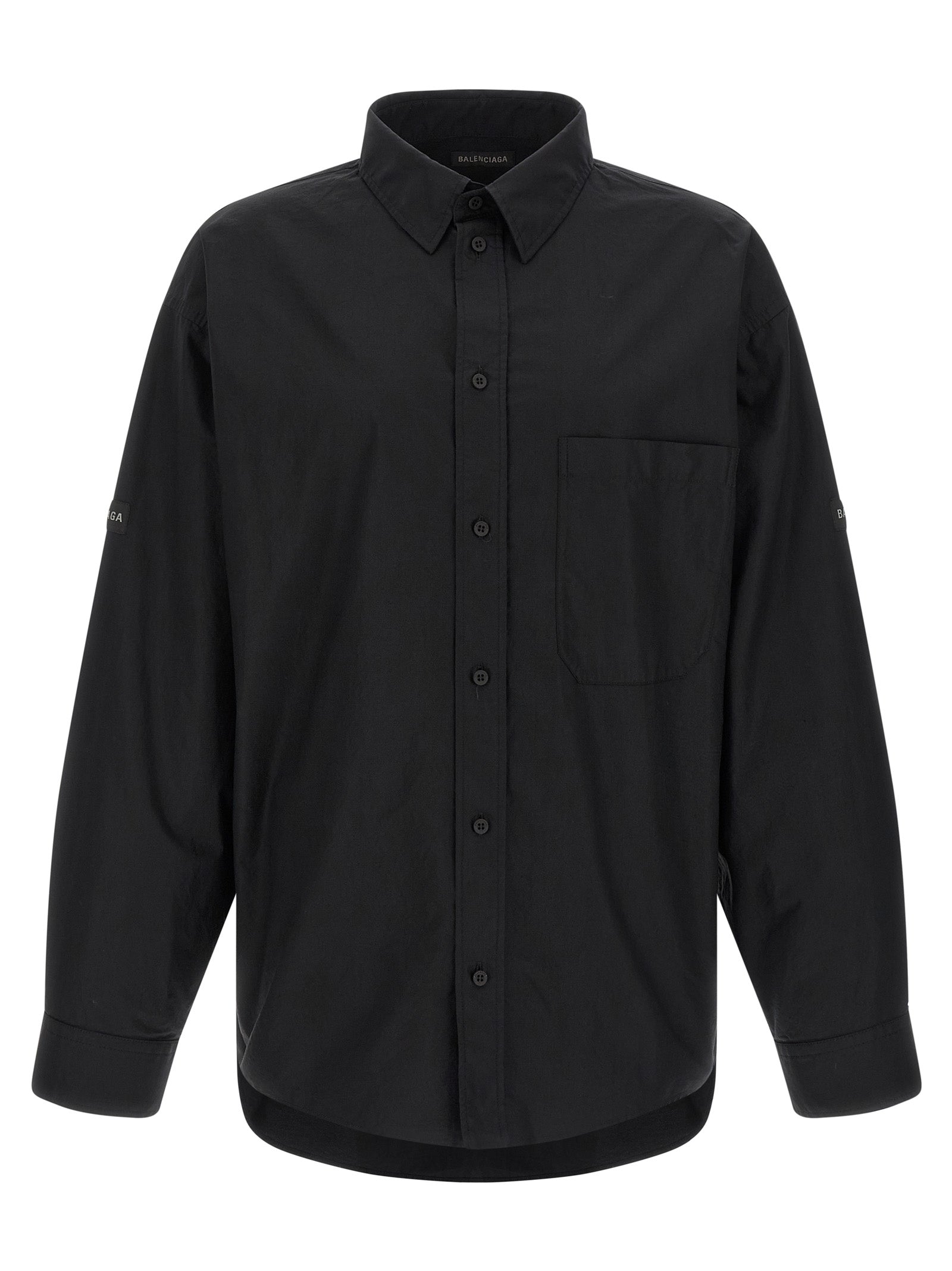 Balenciaga Black Cotton Men's Blouse