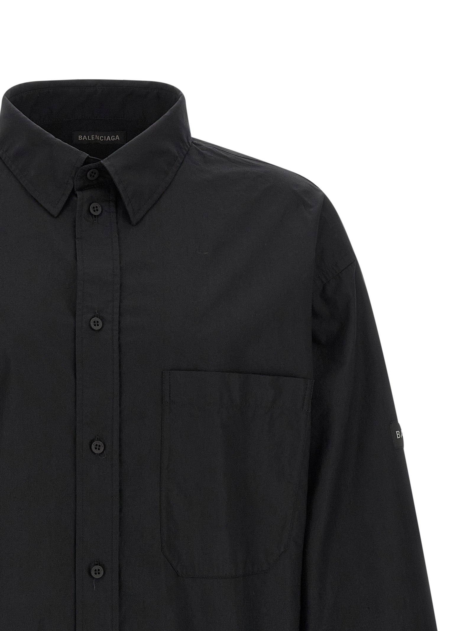 Balenciaga Black Cotton Men's Blouse
