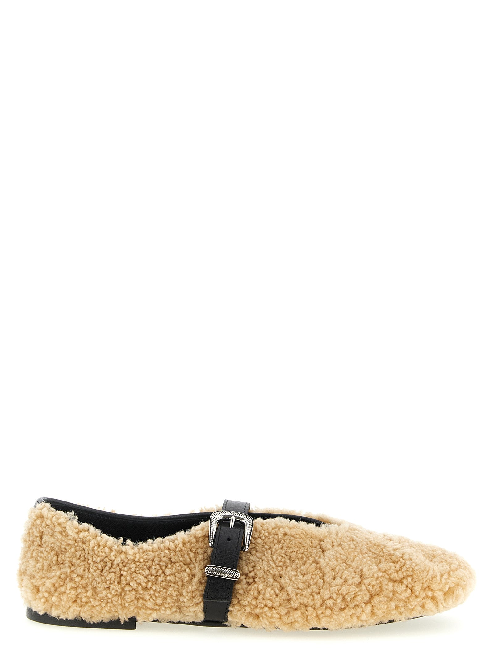 KATE CATE Beige Calfskin Ballet Women's Flats