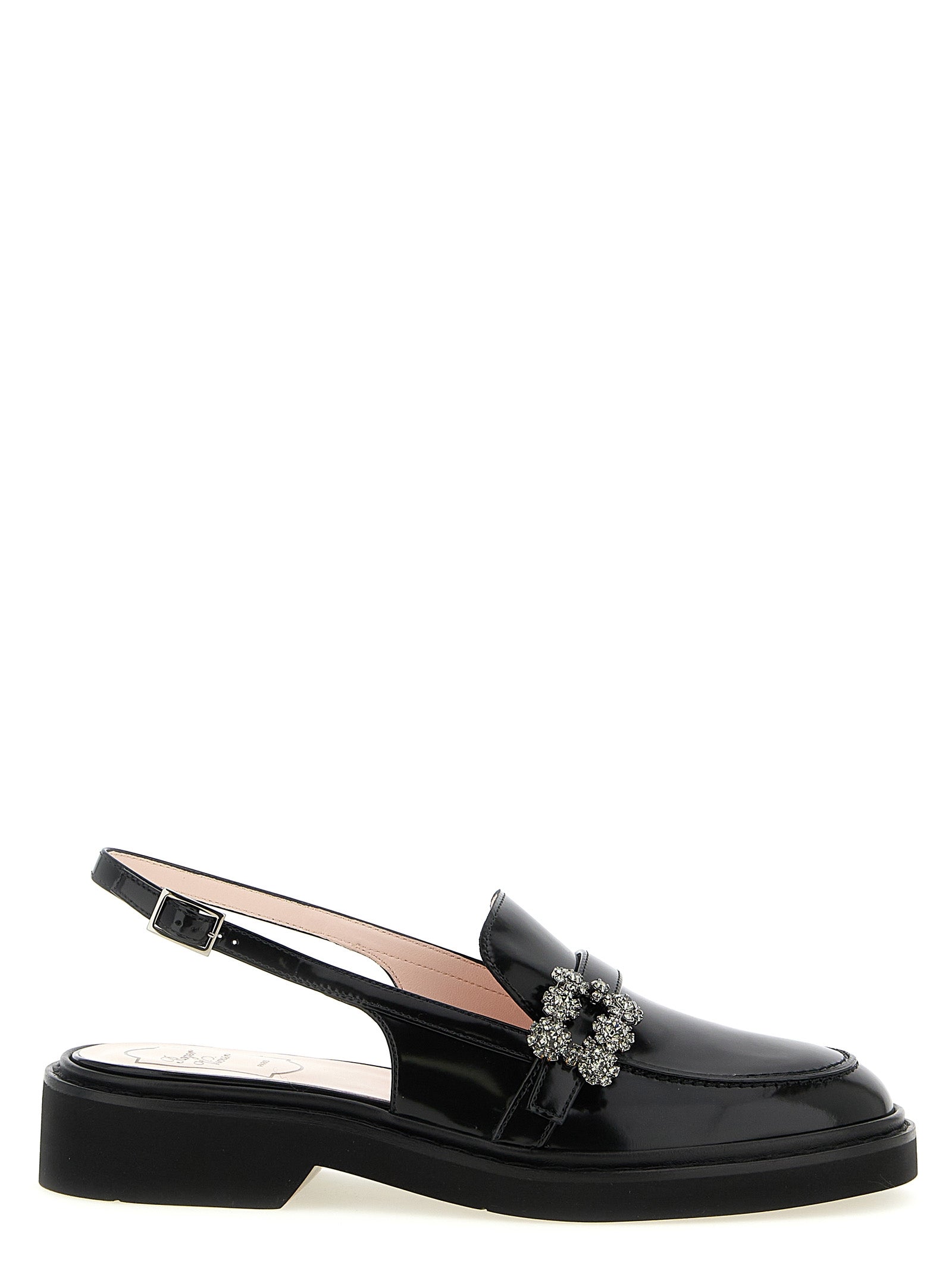 Roger Vivier Black Calfskin Women's Moccassin