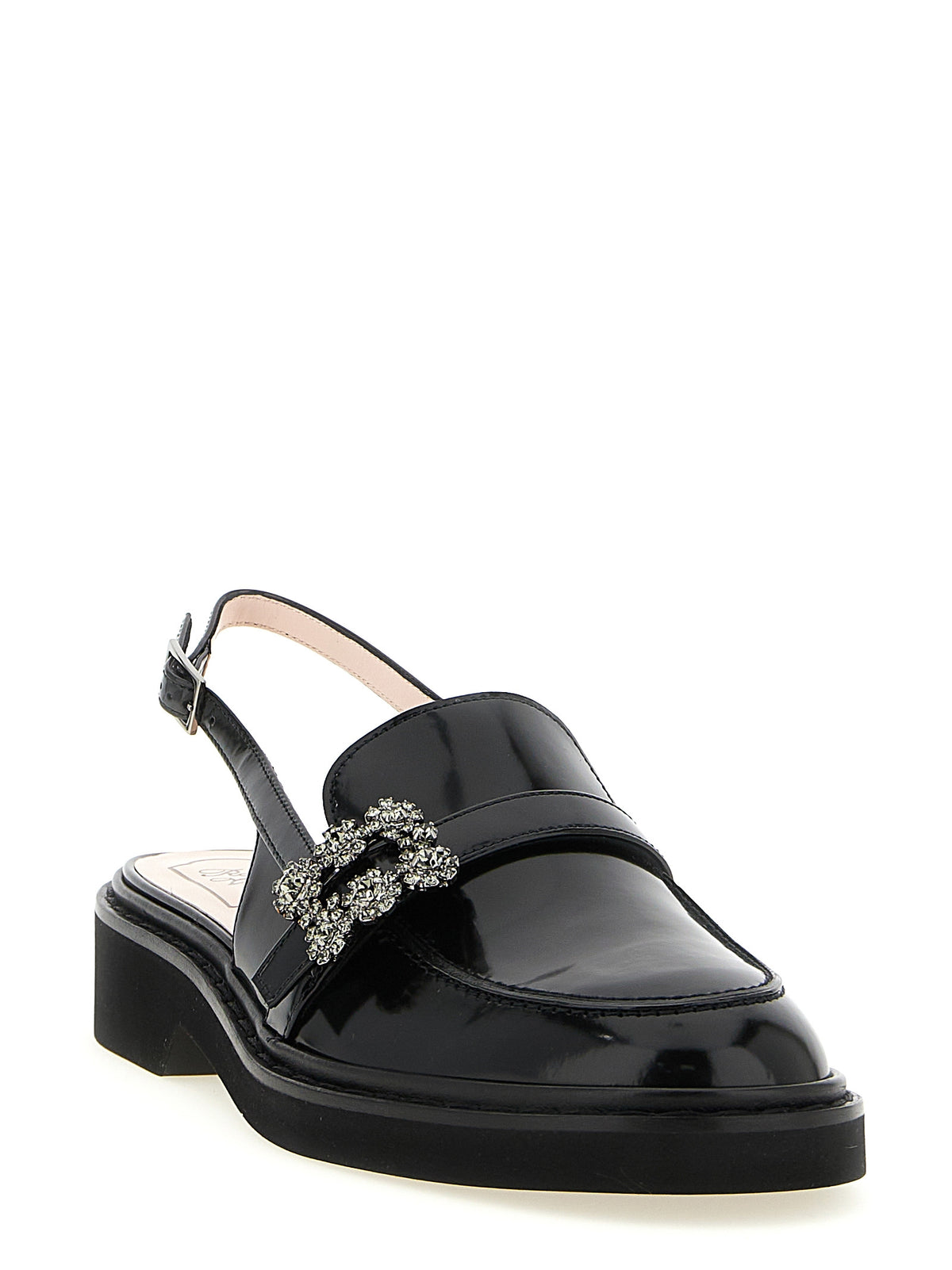 Roger Vivier Black Calfskin Women's Moccassin