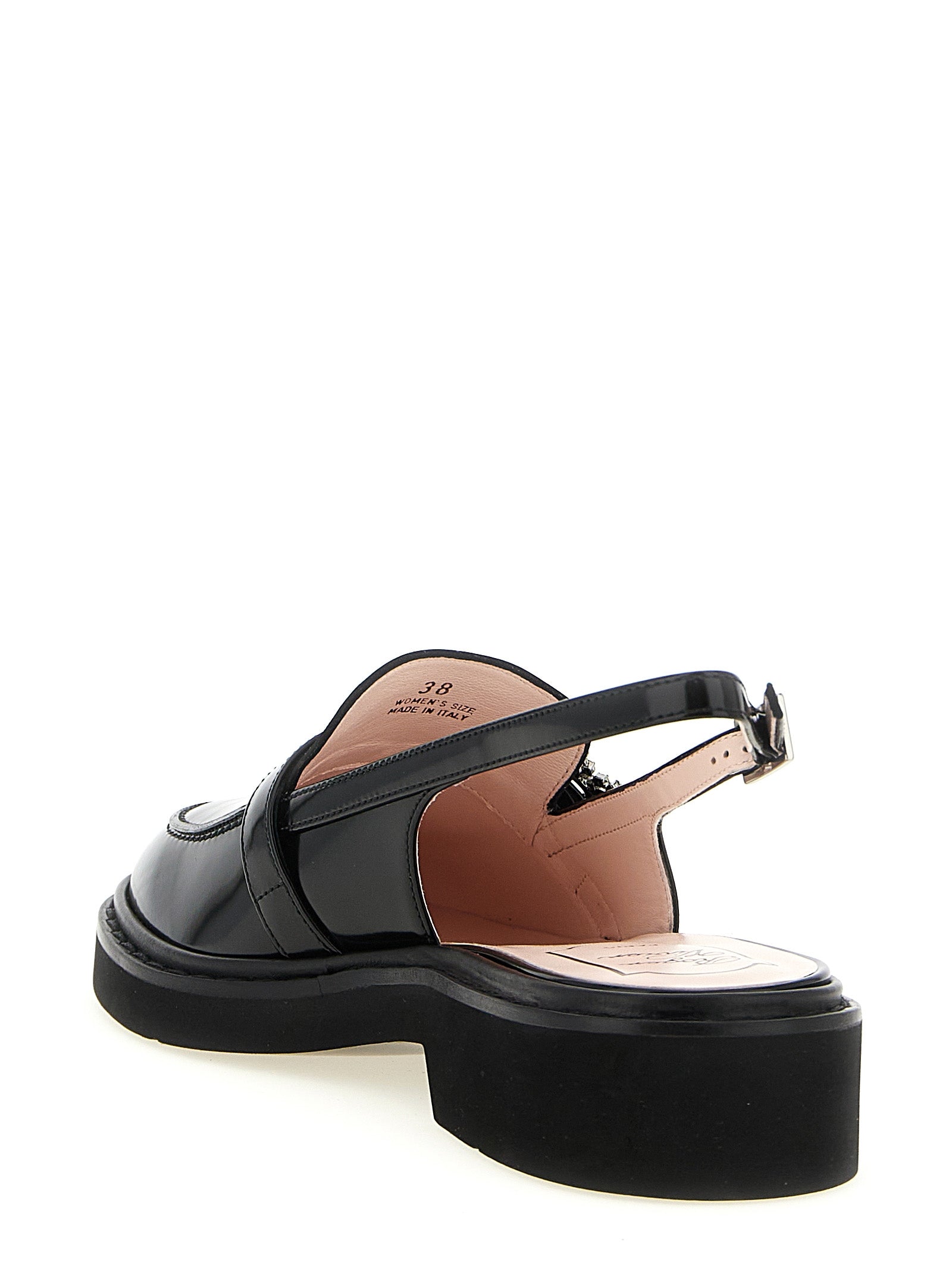 Roger Vivier Black Calfskin Women's Moccassin