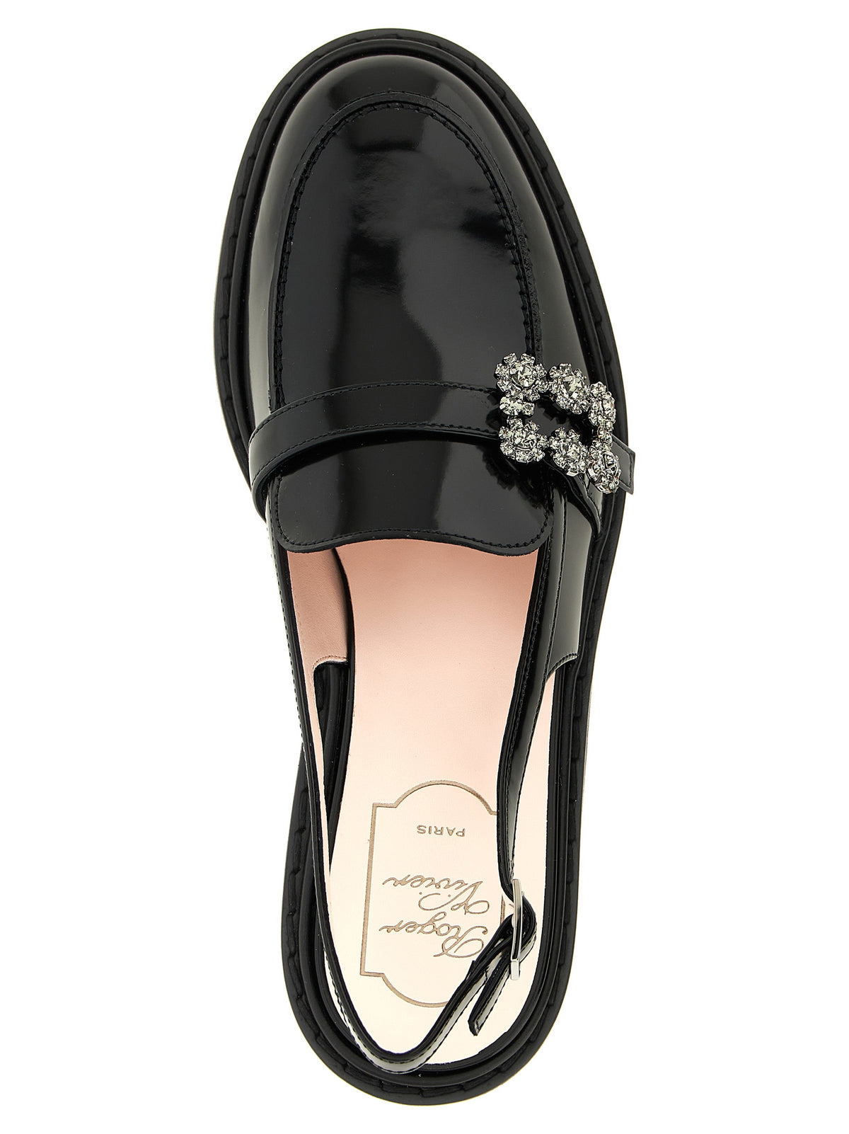 Roger Vivier Black Calfskin Women's Moccassin