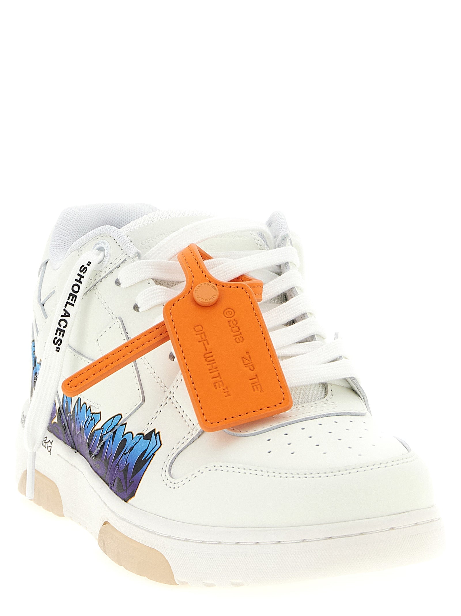 Off-White White Calfskin Athletic Men's Sneakers