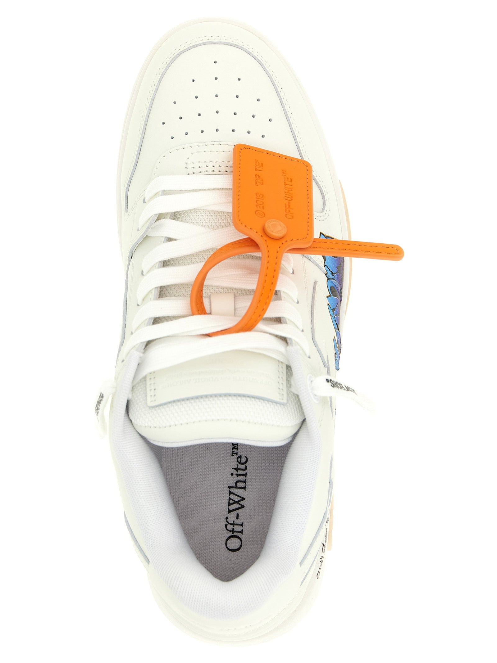 Off-White White Calfskin Athletic Men's Sneakers