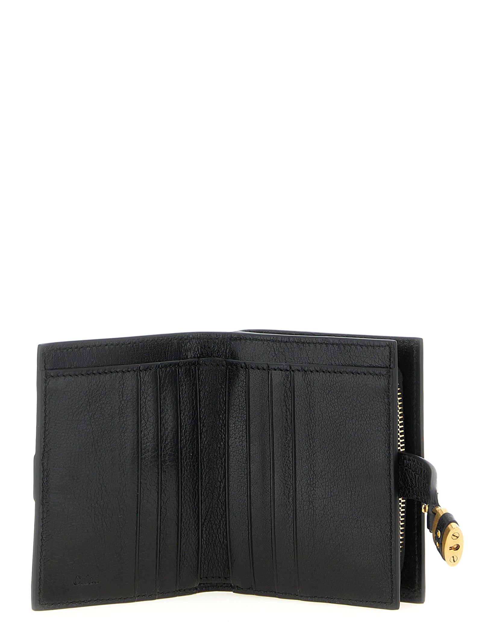 Chloé Black Buffalo Leather Women's Cardholder