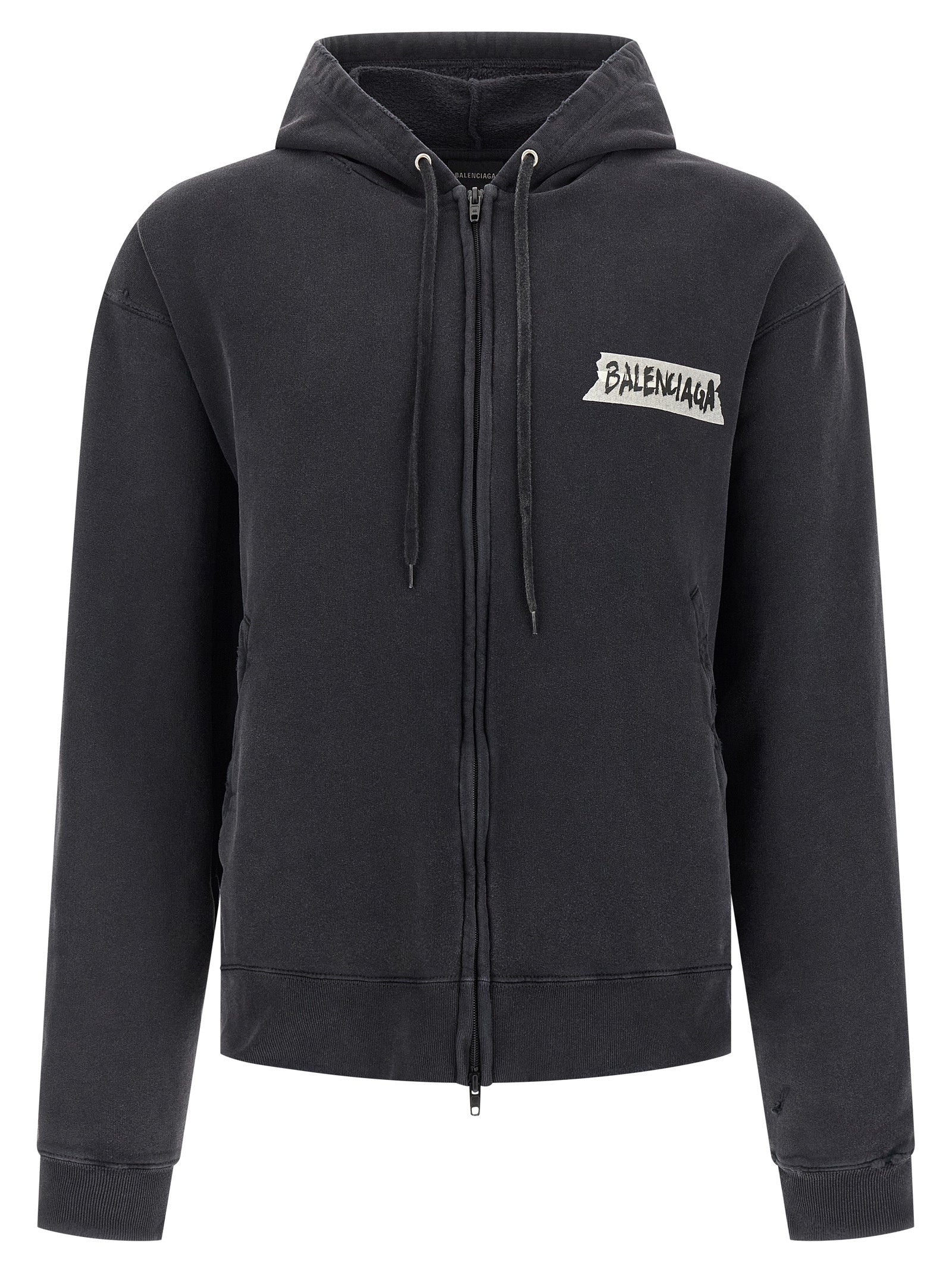 Balenciaga Black Cotton Men's Sweatshirt