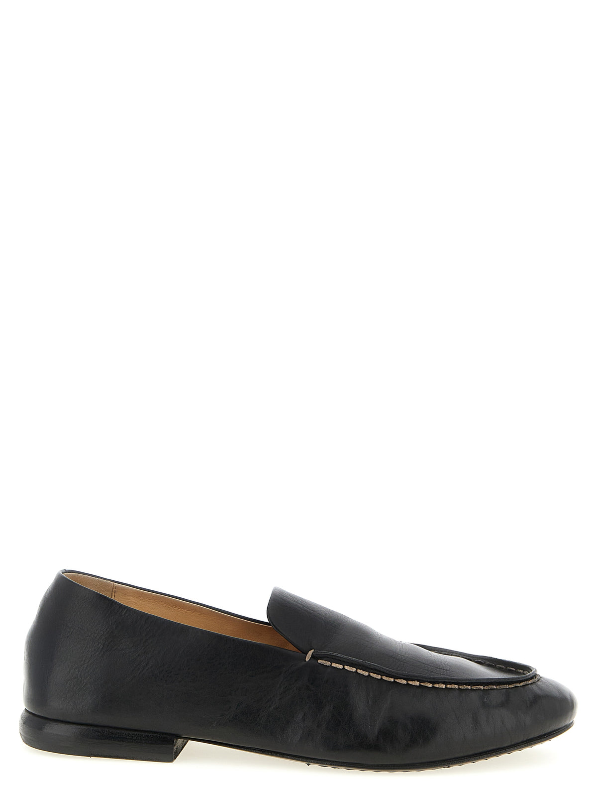 Marsell Black Calfskin Slip-On Men's Loafers
