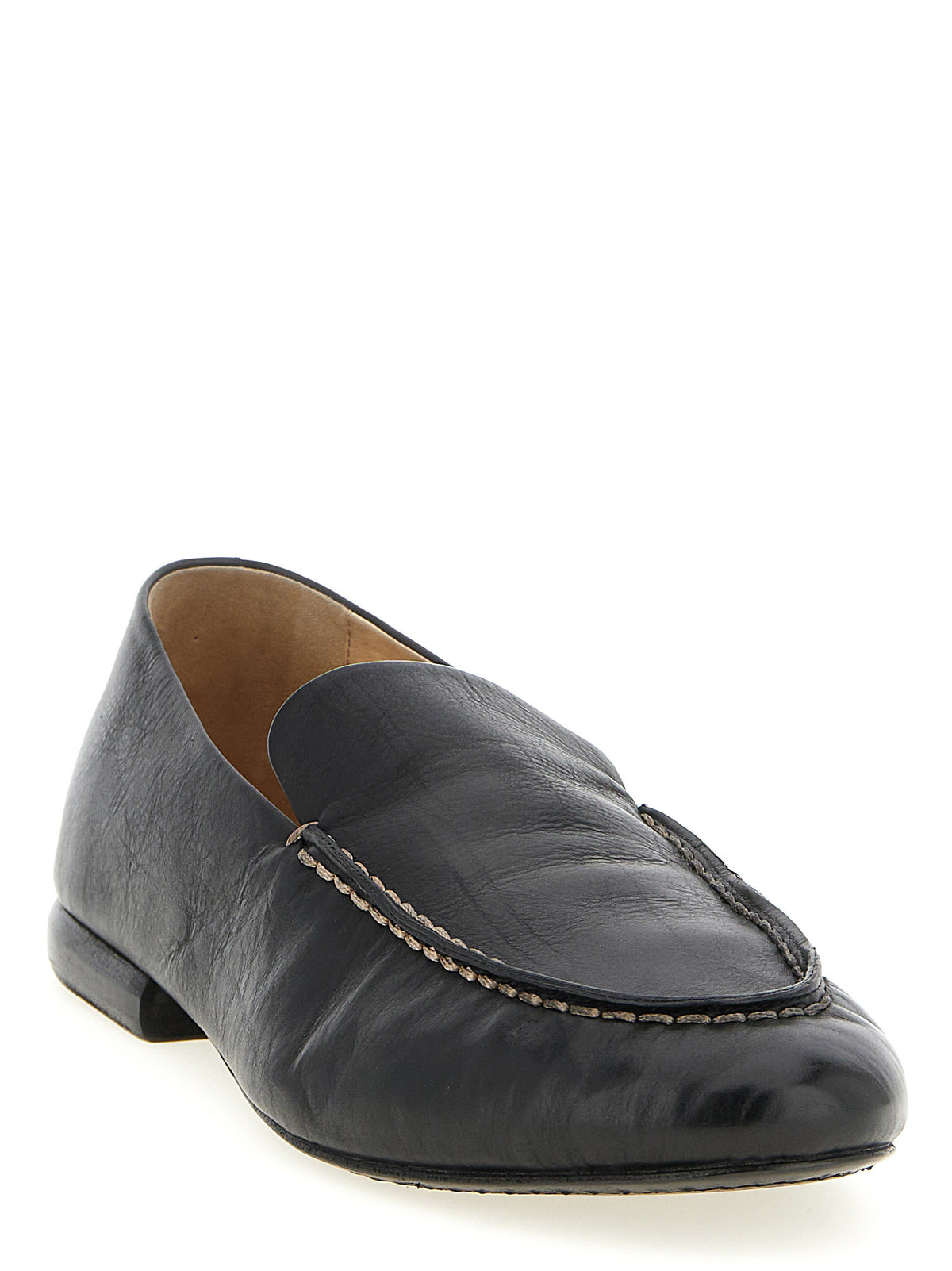 Marsell Black Calfskin Slip-On Men's Loafers