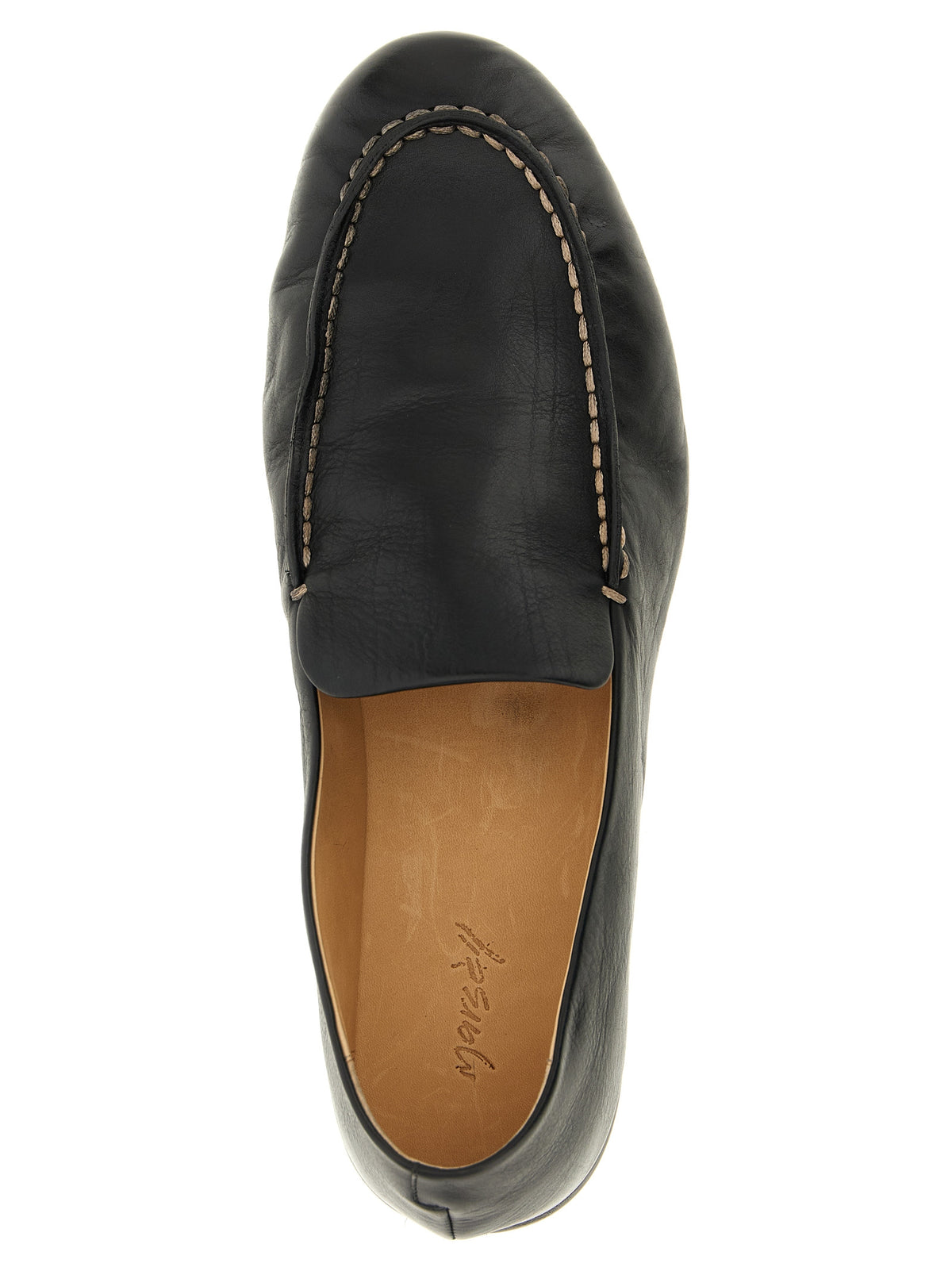Marsell Black Calfskin Slip-On Men's Loafers