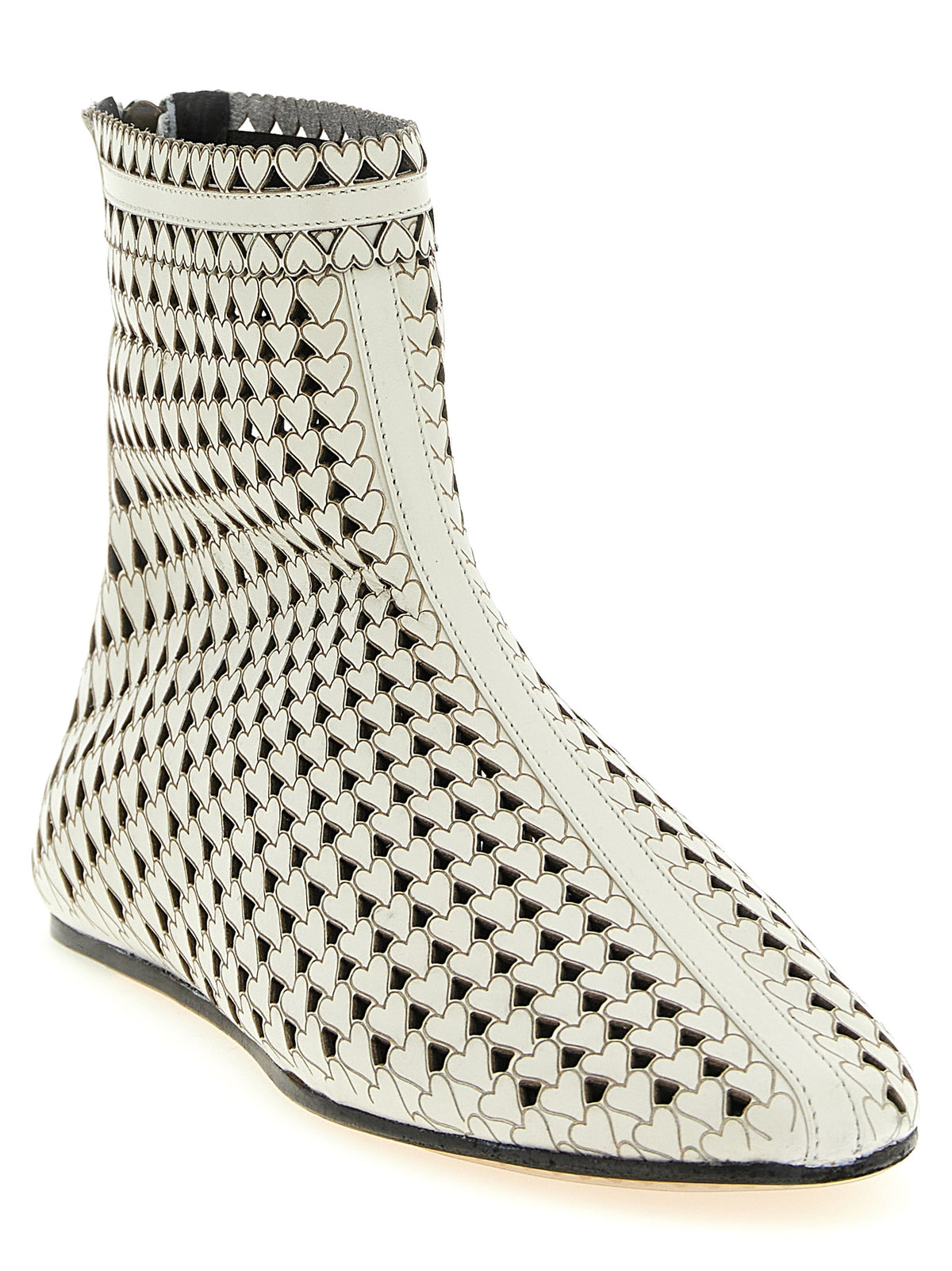 Isabel Marant Beige Calfskin Ankle Women's Boots