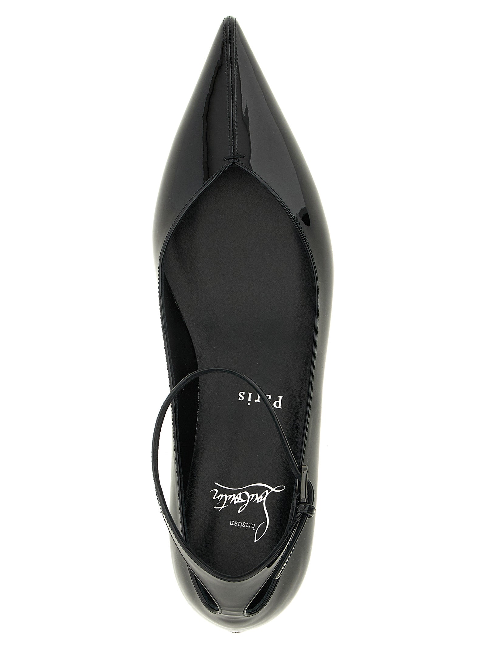 Christian Louboutin Black Calfskin Ballet Women's Flats