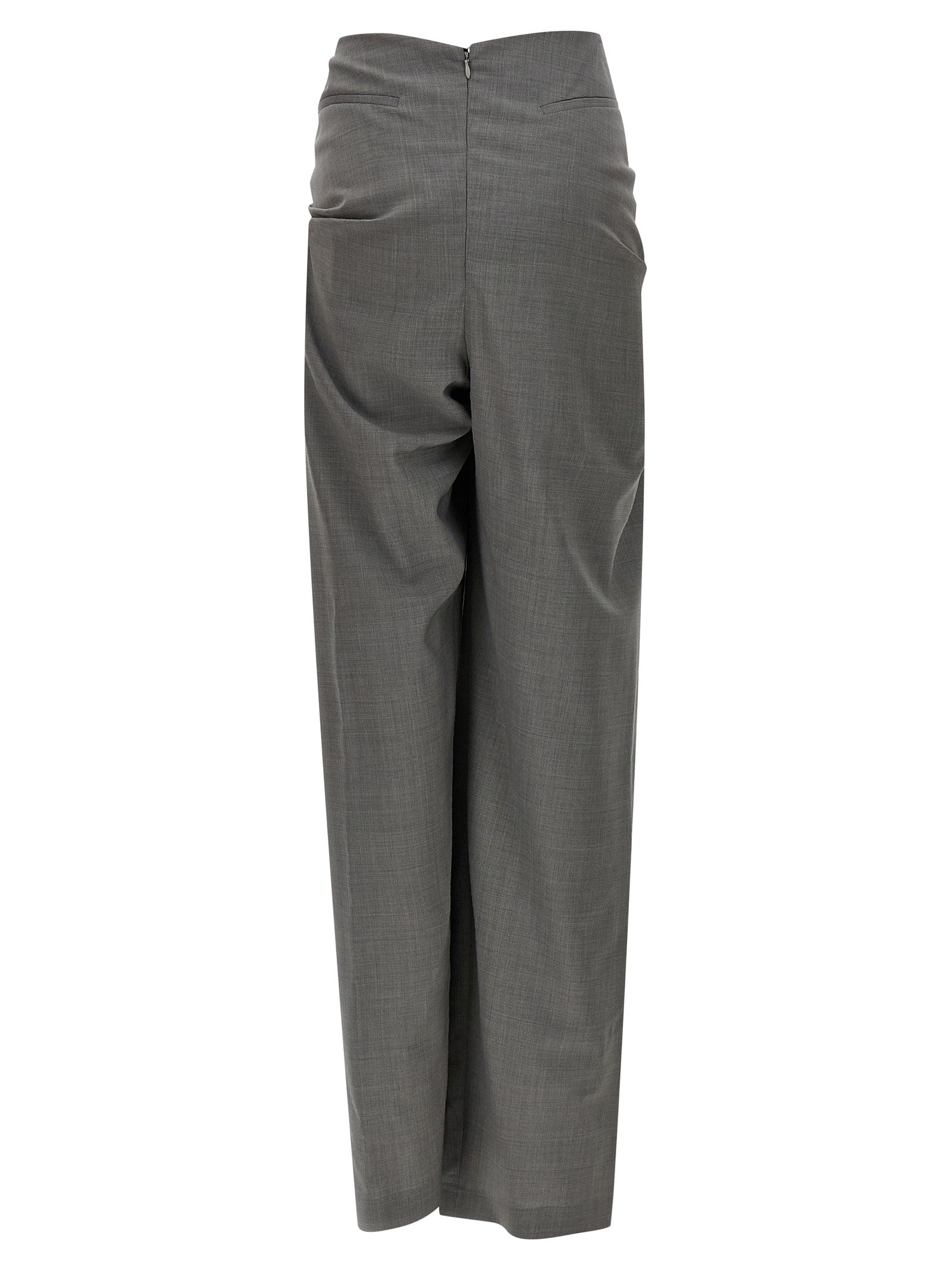 Giuseppe Di Morabito Gray Virgin Wool Dress Women's Pants